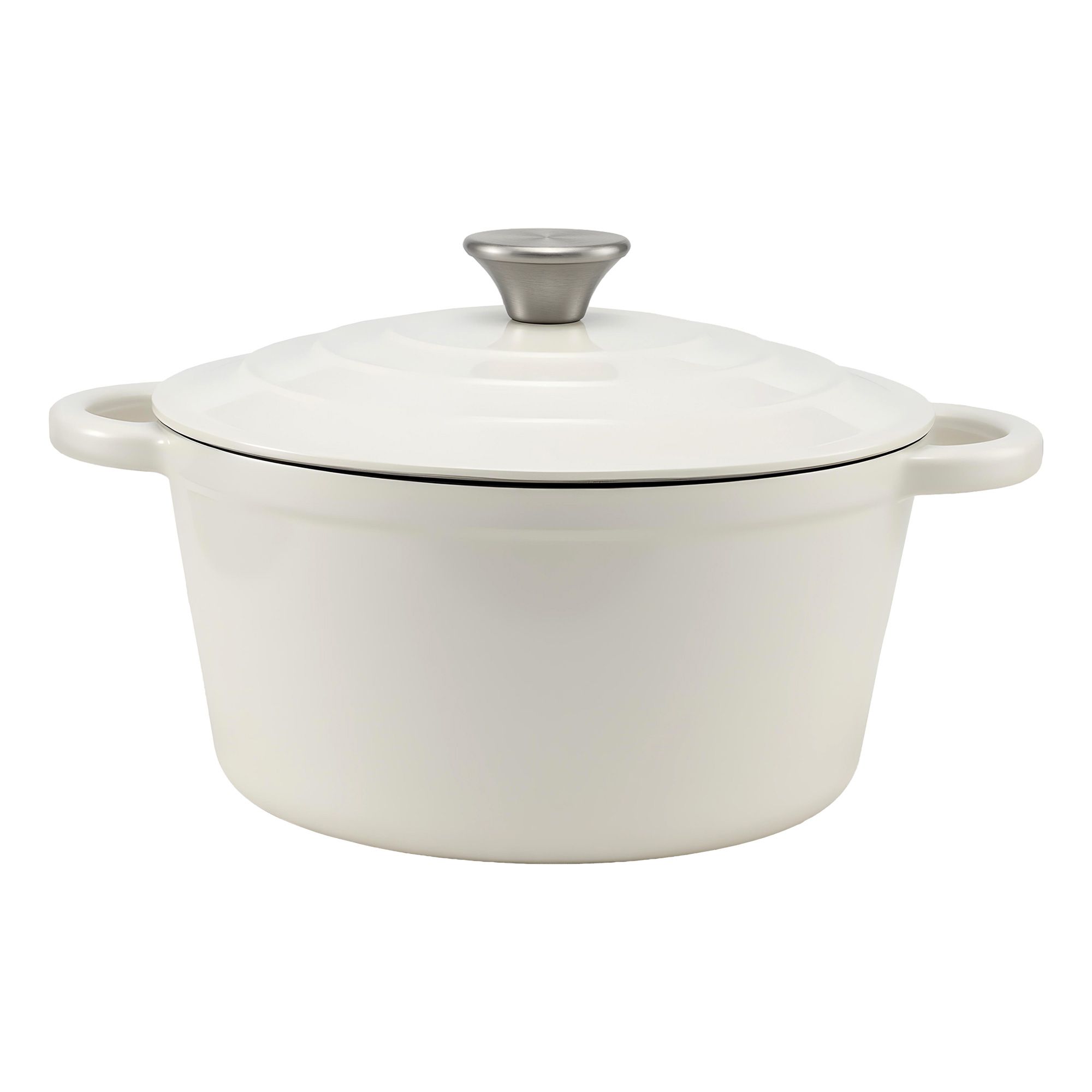 5-Star Chef 3.8L Enameled Cast Iron Dutch Oven Pot with Lid for Sourdough Bread Baking - Image 3