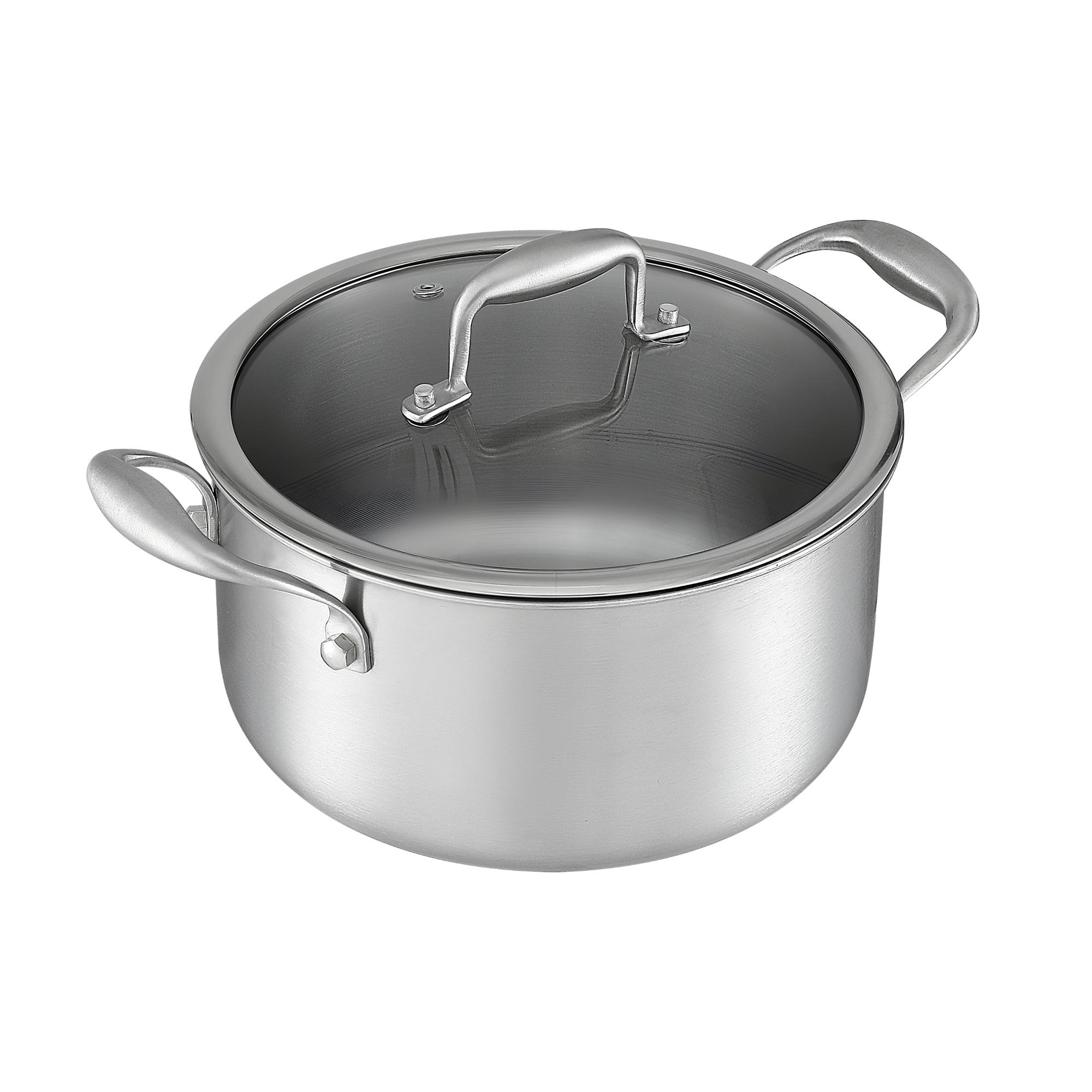 5-Star Chef 4.5L 24cm Stainless Steel Dutch Oven Pot with Lid and Stay-Cool Handle - Image 3