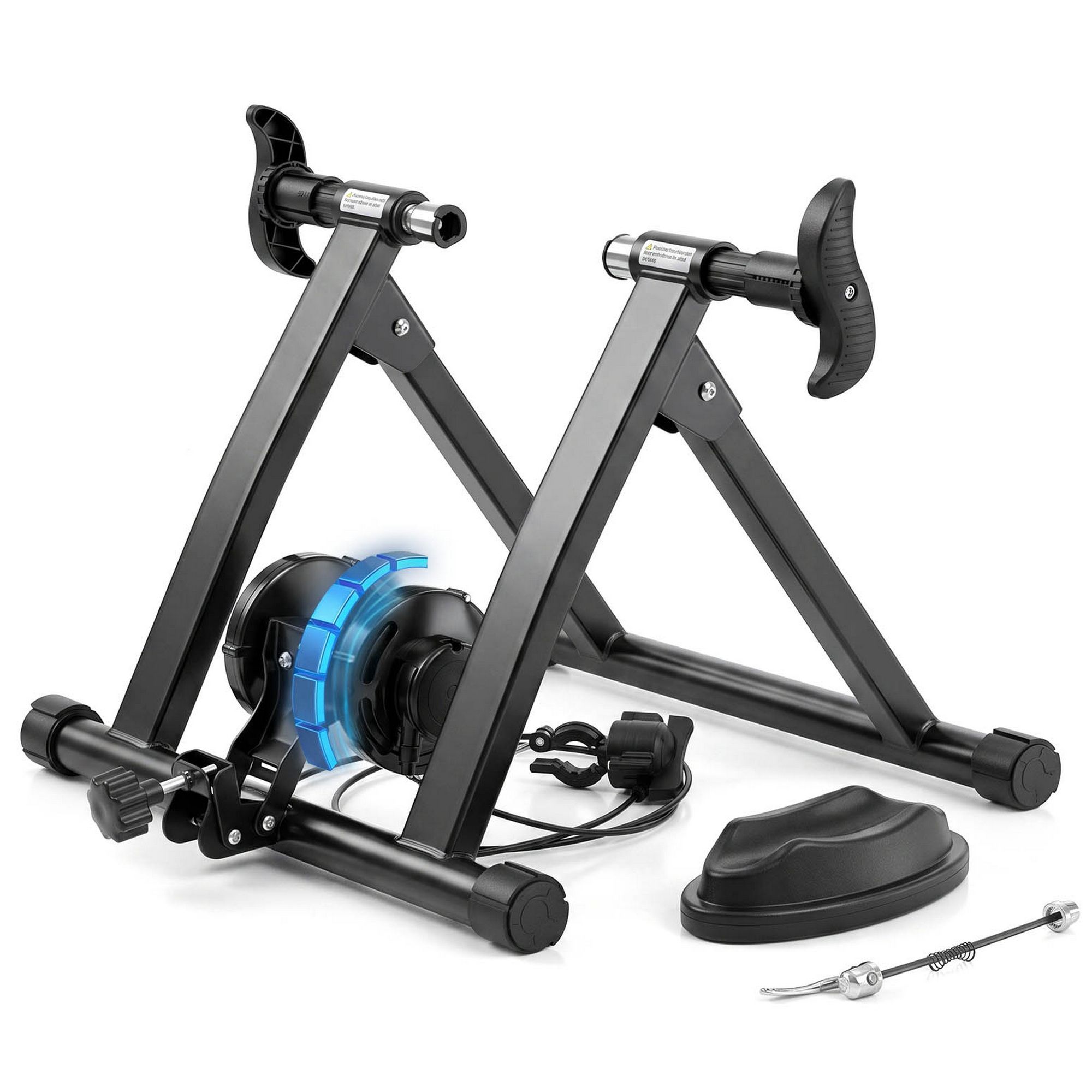 Everfit Bike Trainer Stand Indoor Riding Bicycle 6 Level Cycling Home Gym Black - Image 1
