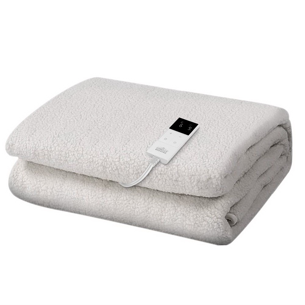Giselle Bedding Single Size Electric Blanket Fleece - Image 1