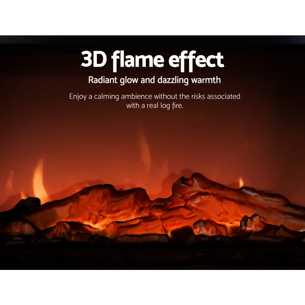 Devanti Electric Fireplace Fire Heaters 2000W - Image 6