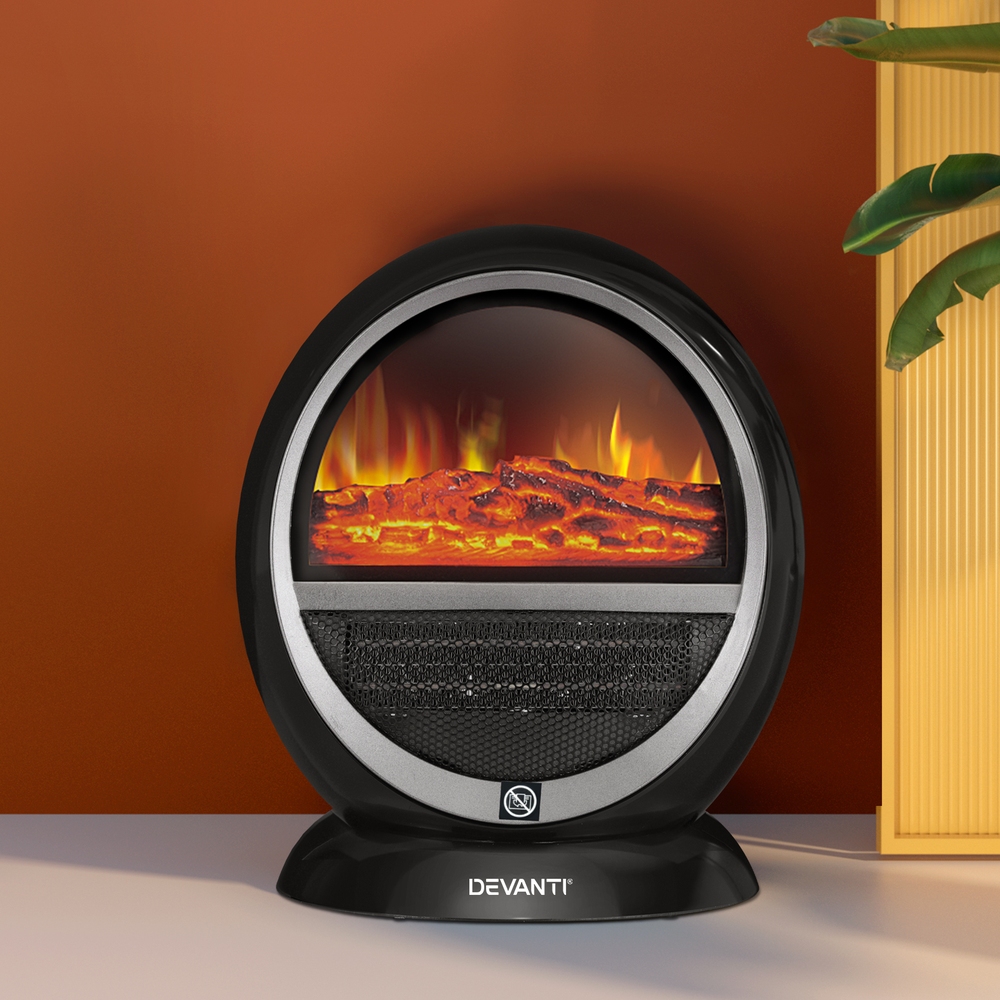 Devanti Electric Fireplace Fire Heaters 1500W - Image 7