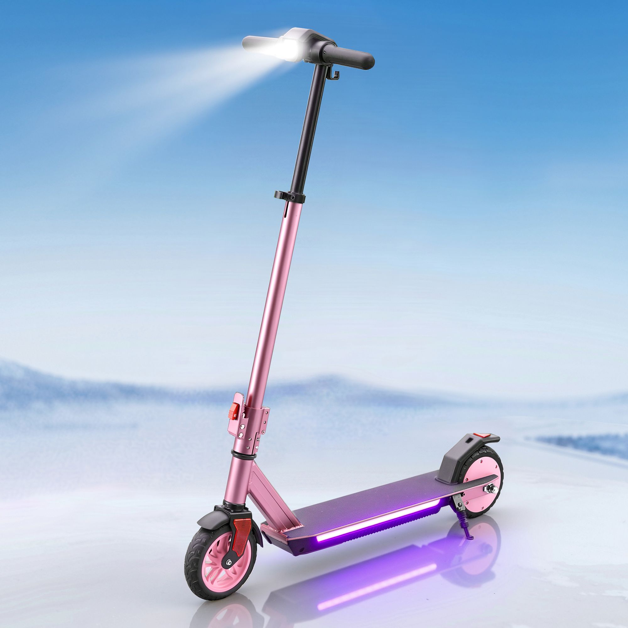 Electric Scooter 180W 18KM/H Adjustable Portable Foldable Height Riding Commuter Teens Adults - Image 1
