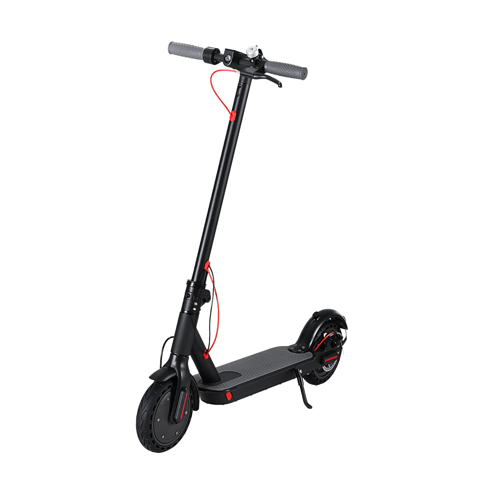 Electric Scooter 500W 25KM/H Folding Portable Riding For Adults Commuter Black - Image 1