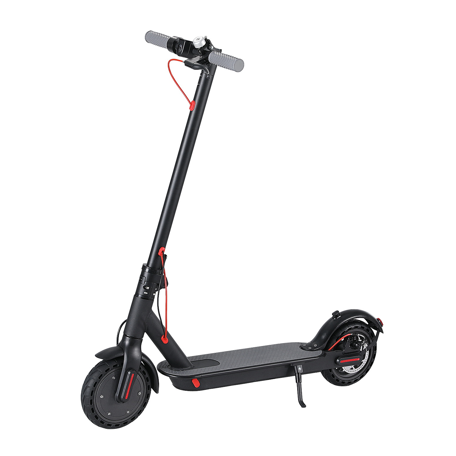 Electric Scooter 500W 25KM/H Folding Portable Riding For Adults Commuter Black - Image 3