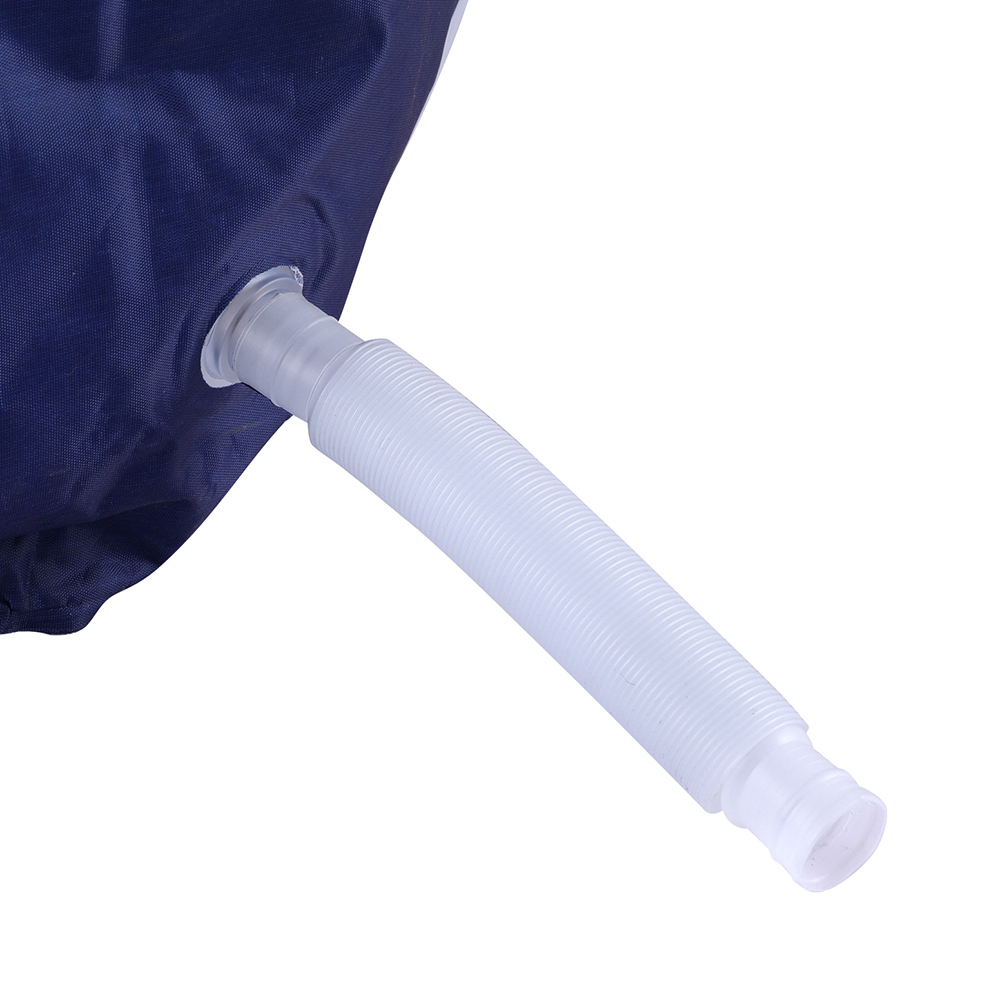 Weisshorn Foldable Bathtub PVC Spa Bucket Inflatable Cushion 114x62cm Navy Blue - Image 4