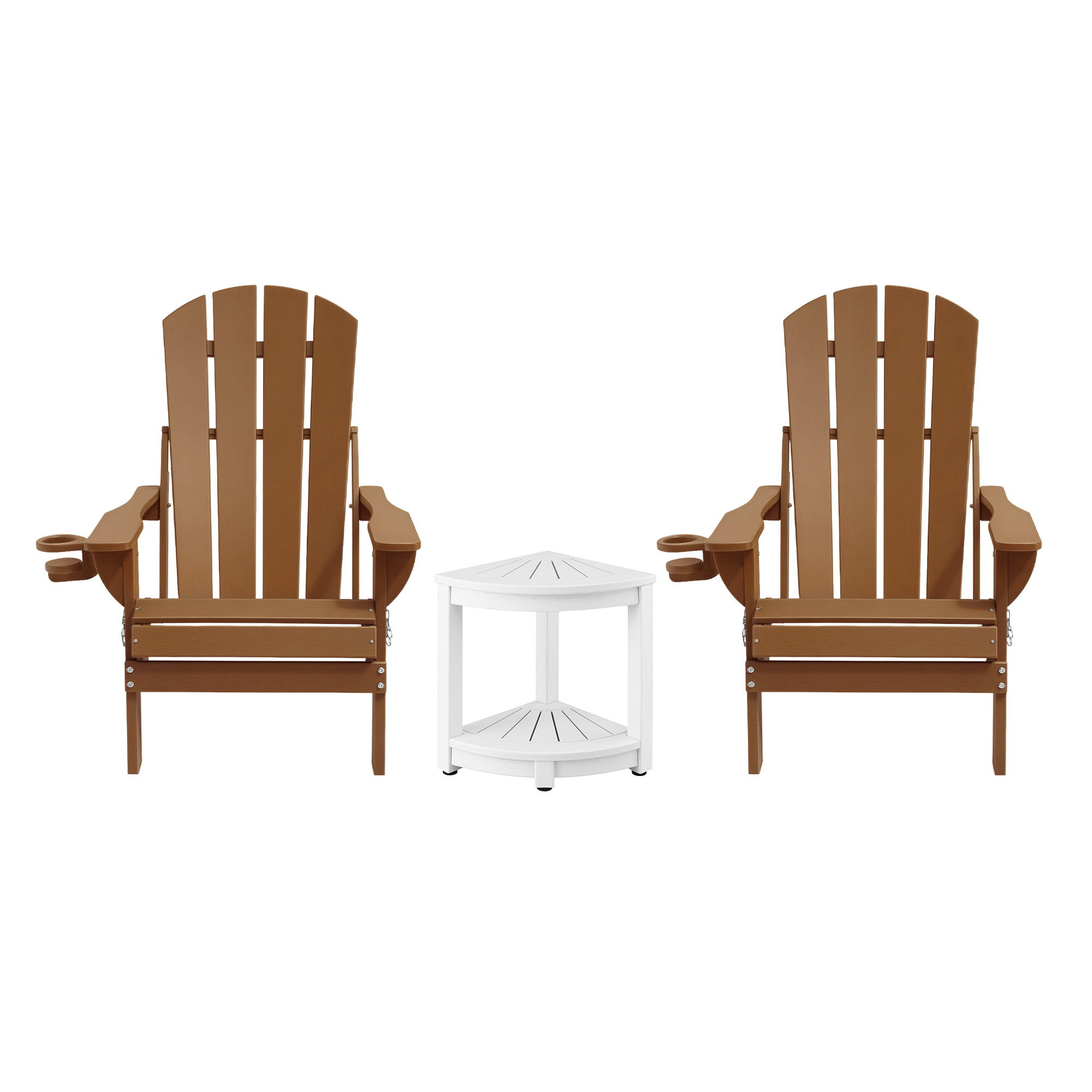 Gardeon Outdoor Table and Chairs HDPE Folding Adirondack Beach Chair Patio Furniture - Image 3