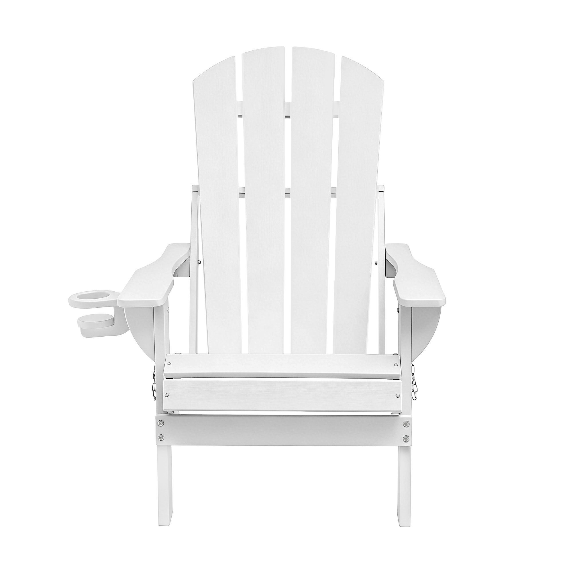 Gardeon Outdoor Chairs Folding Adirondack Beach Chair HDPE Sun Lounge Patio Furniture Garden White - Image 3