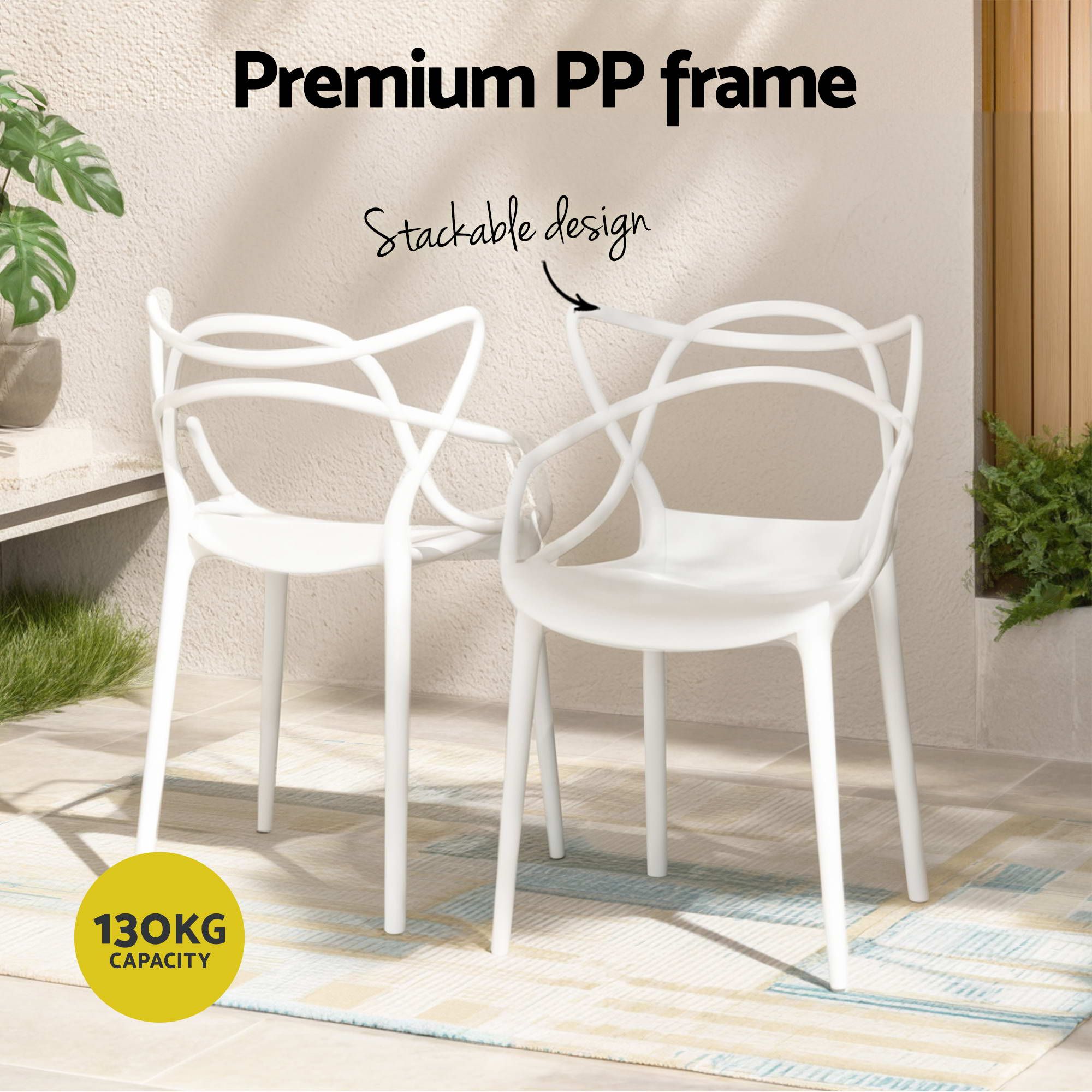 Gardeon 5PCS Outdoor Dining Set Table and Chairs Patio Garden Furniture Entwine - Image 5