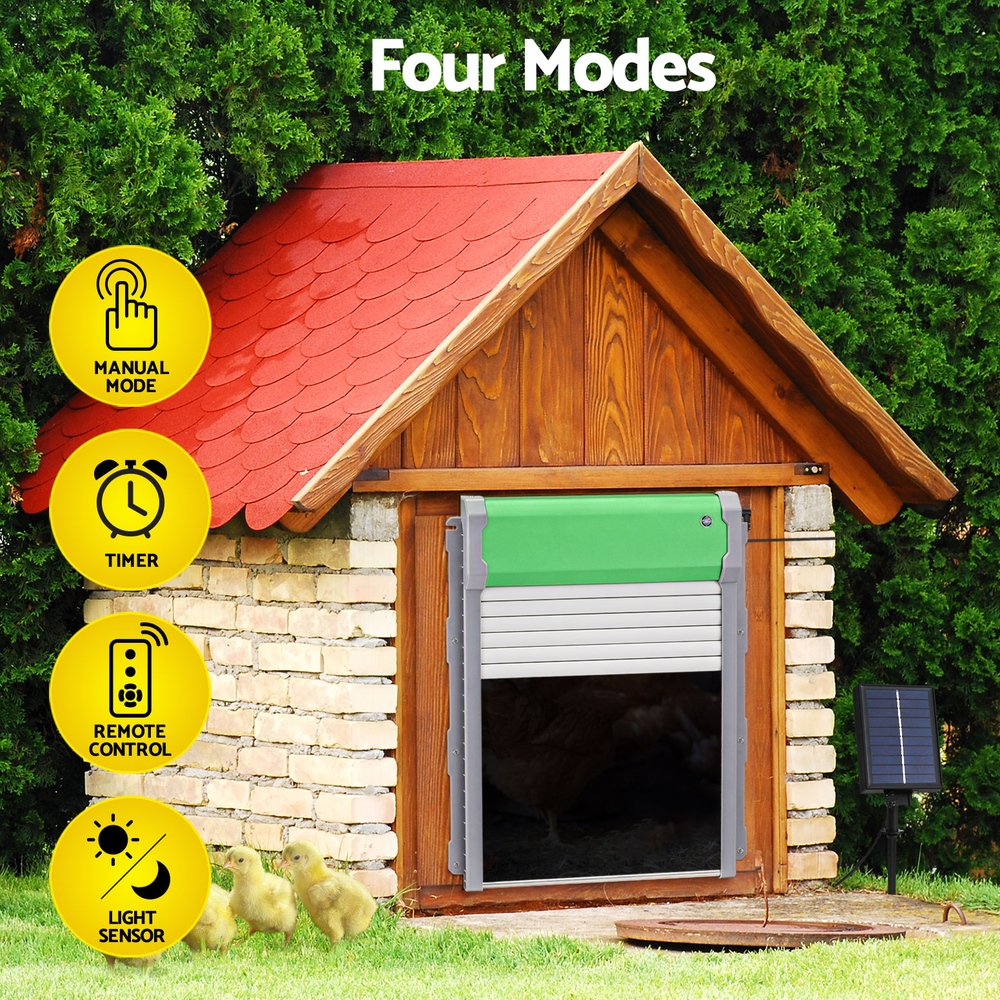Giantz Automatic Chicken Coop Door Opener Cage Closer Timer Light Sensor - Image 4