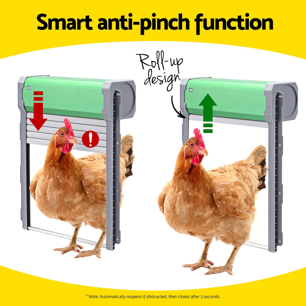 Giantz Automatic Chicken Coop Door Opener Cage Closer Timer Light Sensor - Image 5