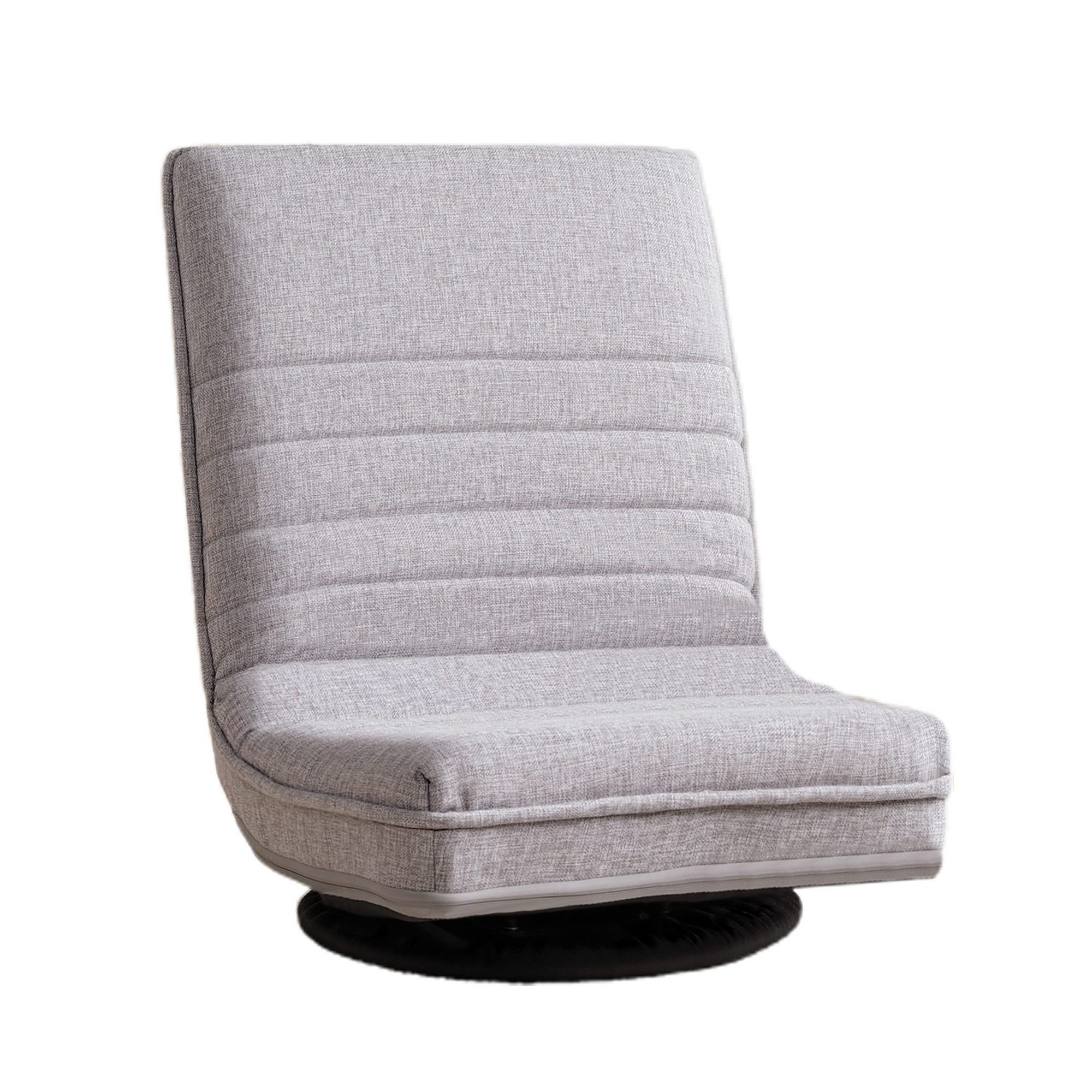 Ariss Swivel Floor Chair 360 Adjustable Foldable Lounge Seat Floor Sofa Chair Grey - Image 8