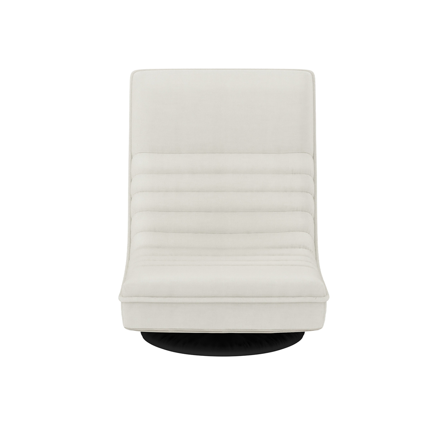 Artiss 2XFloor Chair Lounge Sofa Swivel Foldable Linen White - Image 3