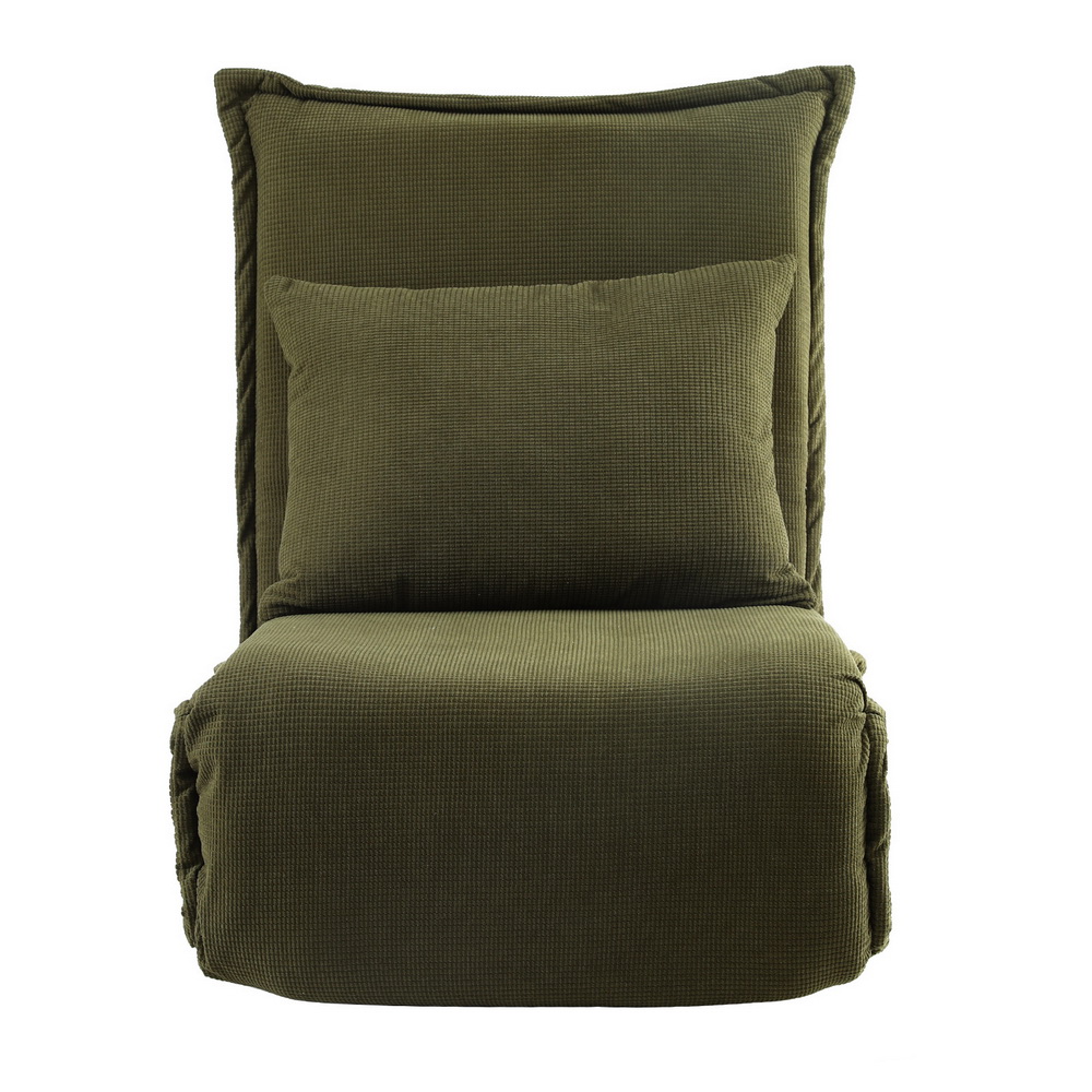 Artiss Floor Lounge Sofa Bed Foldable Green - Image 3
