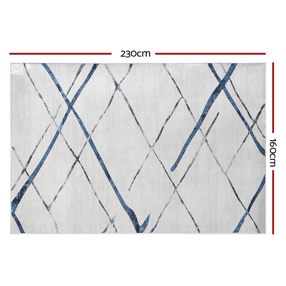 Artiss Rug 160x230cm Area Rug Washable Mat Large Carpet Soft Short Pile Jaca - Image 2