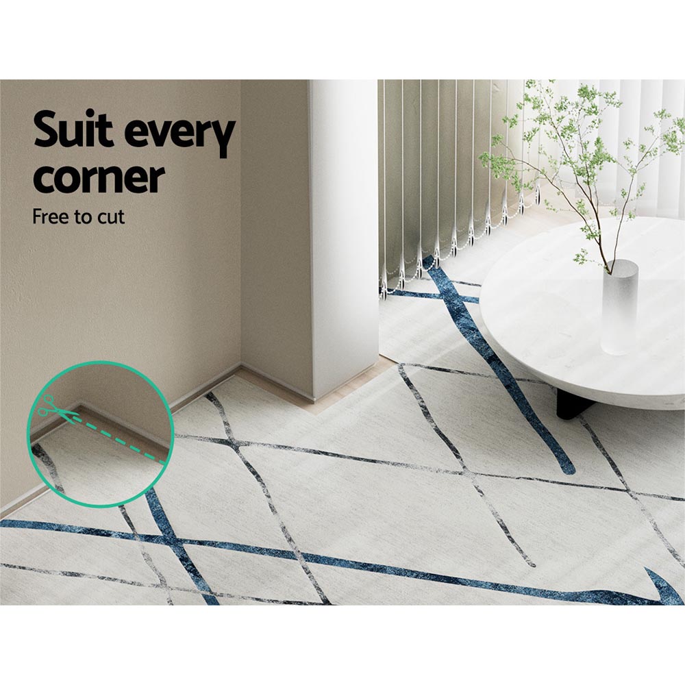 Artiss Rug 160x230cm Area Rug Washable Mat Large Carpet Soft Short Pile Jaca - Image 5