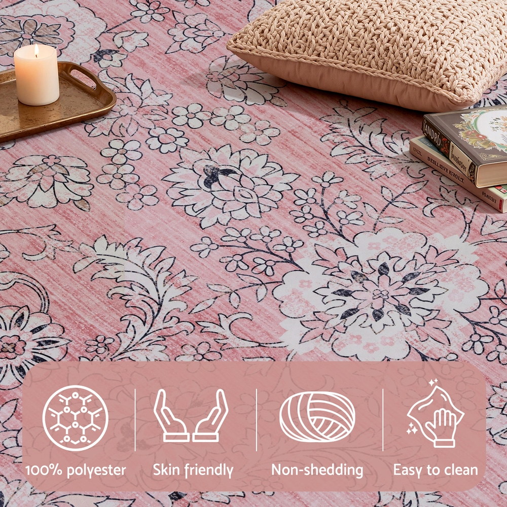 Artiss Floor Rug 160X230cm Large Washable Area Rug Vintage Living Room Carpet - Image 7