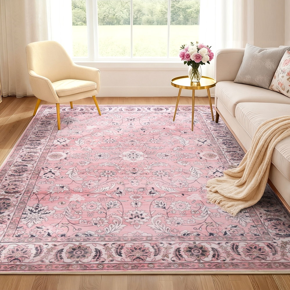 Artiss Floor Rug 200X290cm Large Washable Area Rug Vintage Living Room Carpet - Image 1