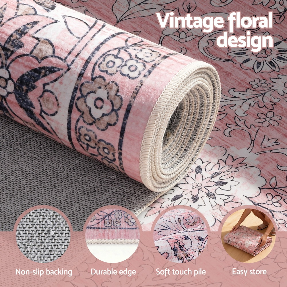 Artiss Floor Rug 200X290cm Large Washable Area Rug Vintage Living Room Carpet - Image 5