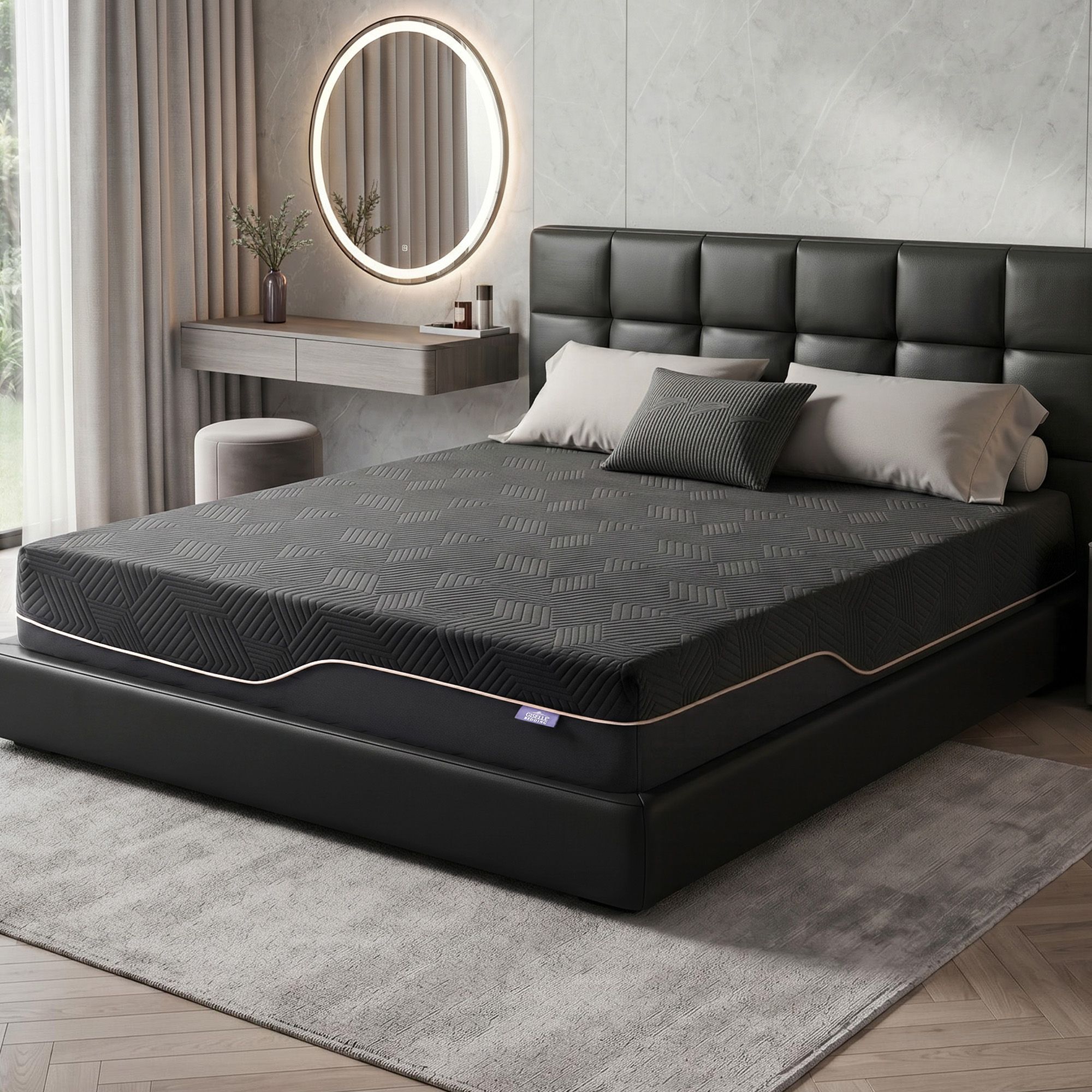 Giselle Double Cooling Memory Foam Mattress Medium Firm with Gel Comfort 30cm - Image 1