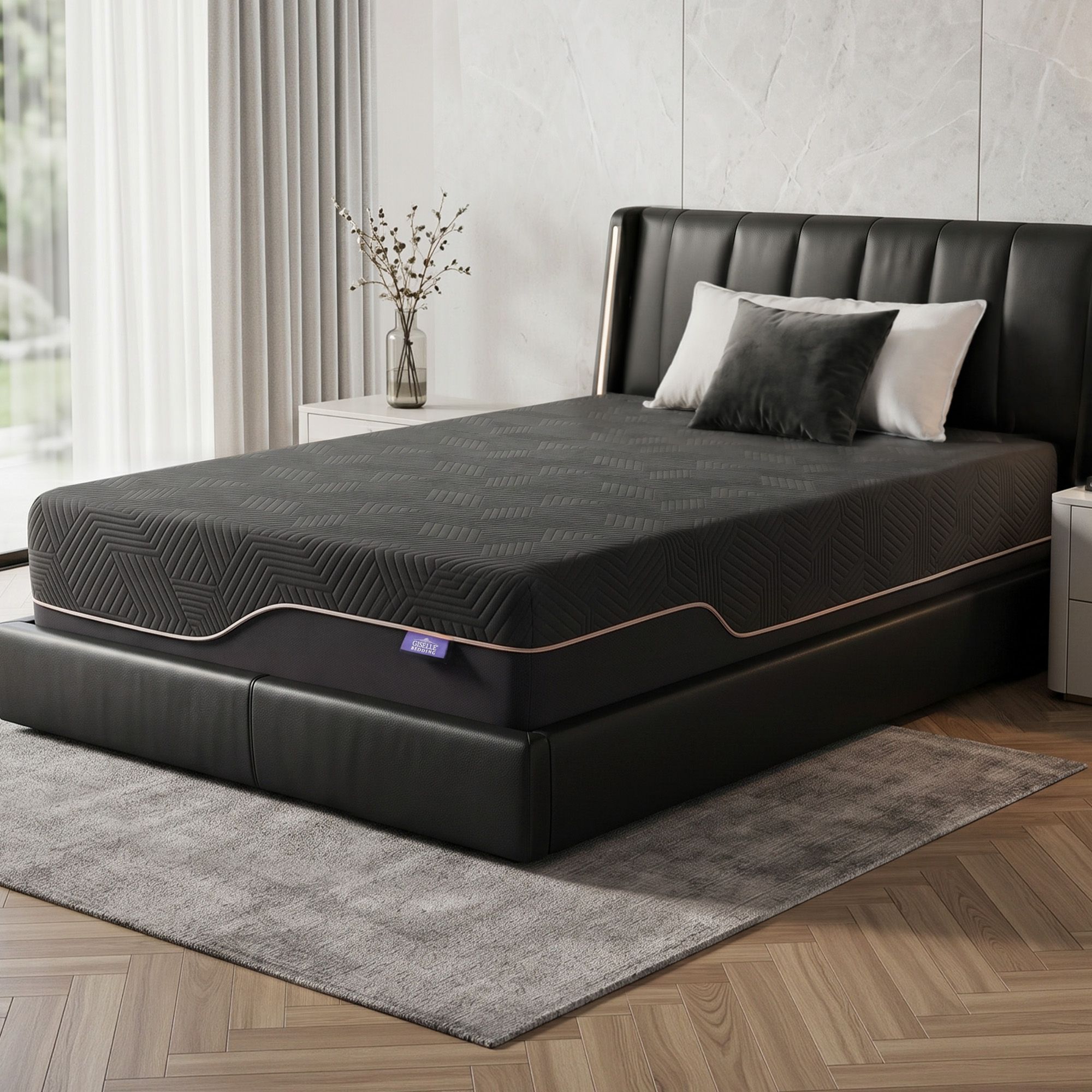 Giselle Single Cooling Memory Foam Mattress Medium Firm with Gel Comfort 30cm - Image 1