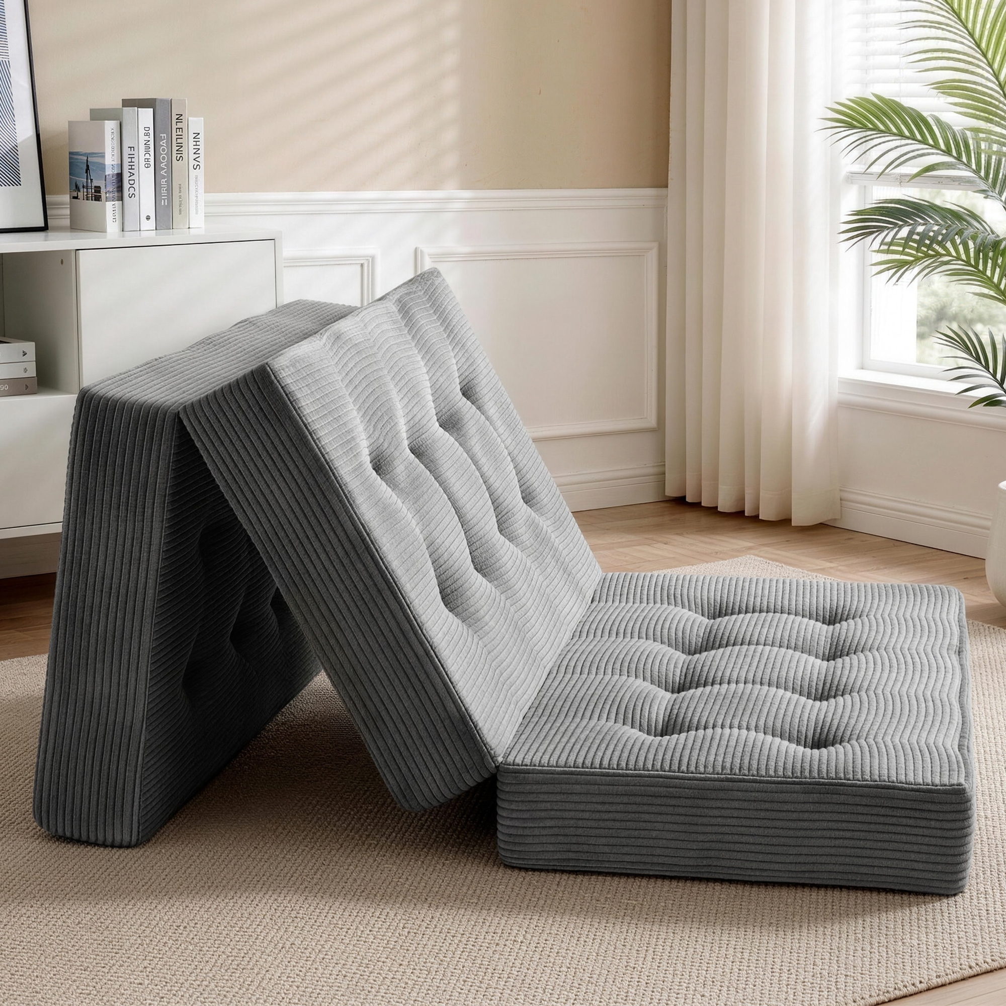 Giselle Double Folding Mattress 15cm Foldable Foam Portable Guest Sofa Bed Camping Mat - Image 1