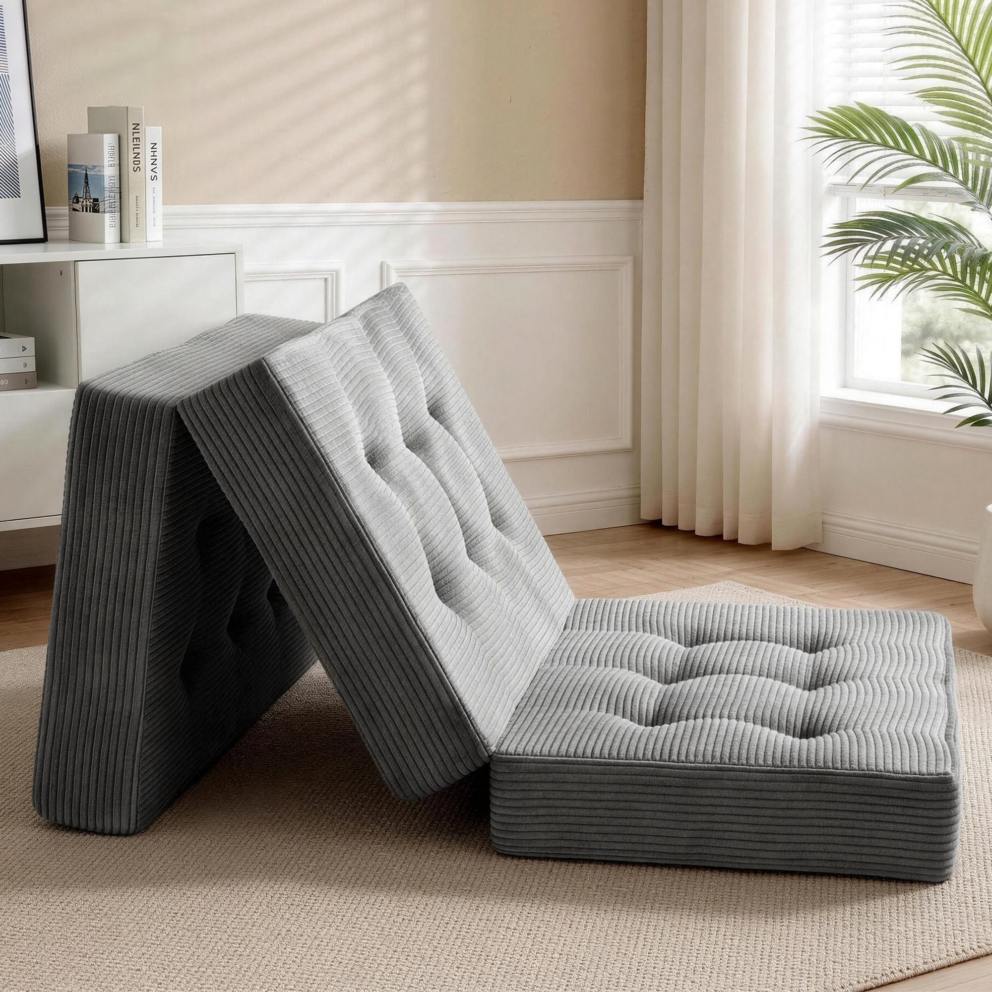 Giselle Single Folding Mattress 15cm Foldable Foam Portable Guest Sofa Bed Camping Mat - Image 1