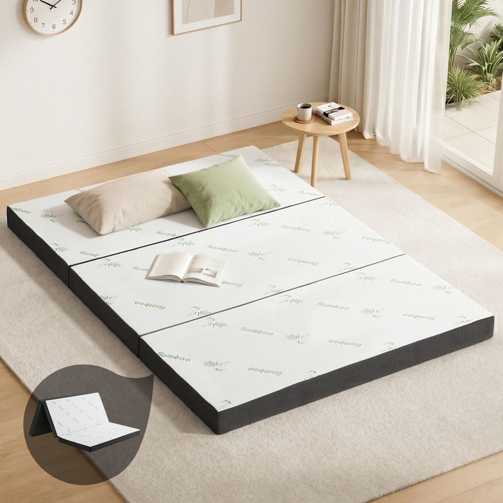 Giselle Bedding Foldable Mattress Folding Foam Double Bamboo - Image 1
