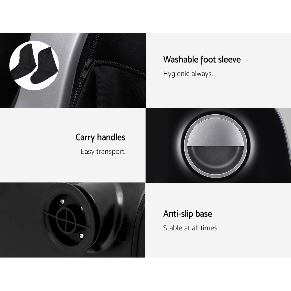 Livemor Foot Massager Shiatsu Massagers Electric Roller Calf Leg Kneading Silver - Image 7