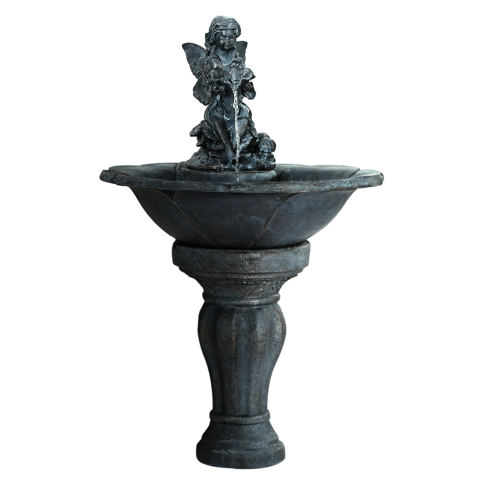 Gardeon Solar Water Feature with LED Lights Angel 94cm - Image 3