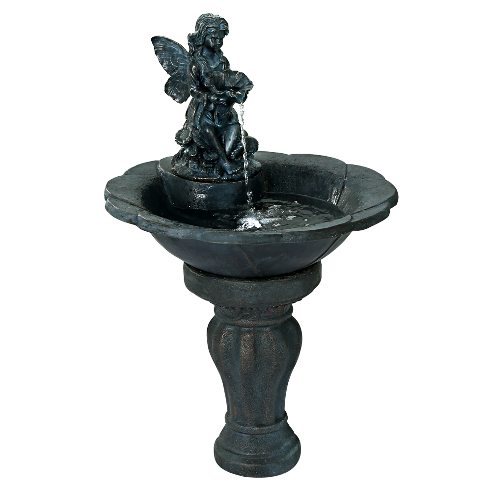 Gardeon Solar Water Feature with LED Lights Angel 94cm - Image 4
