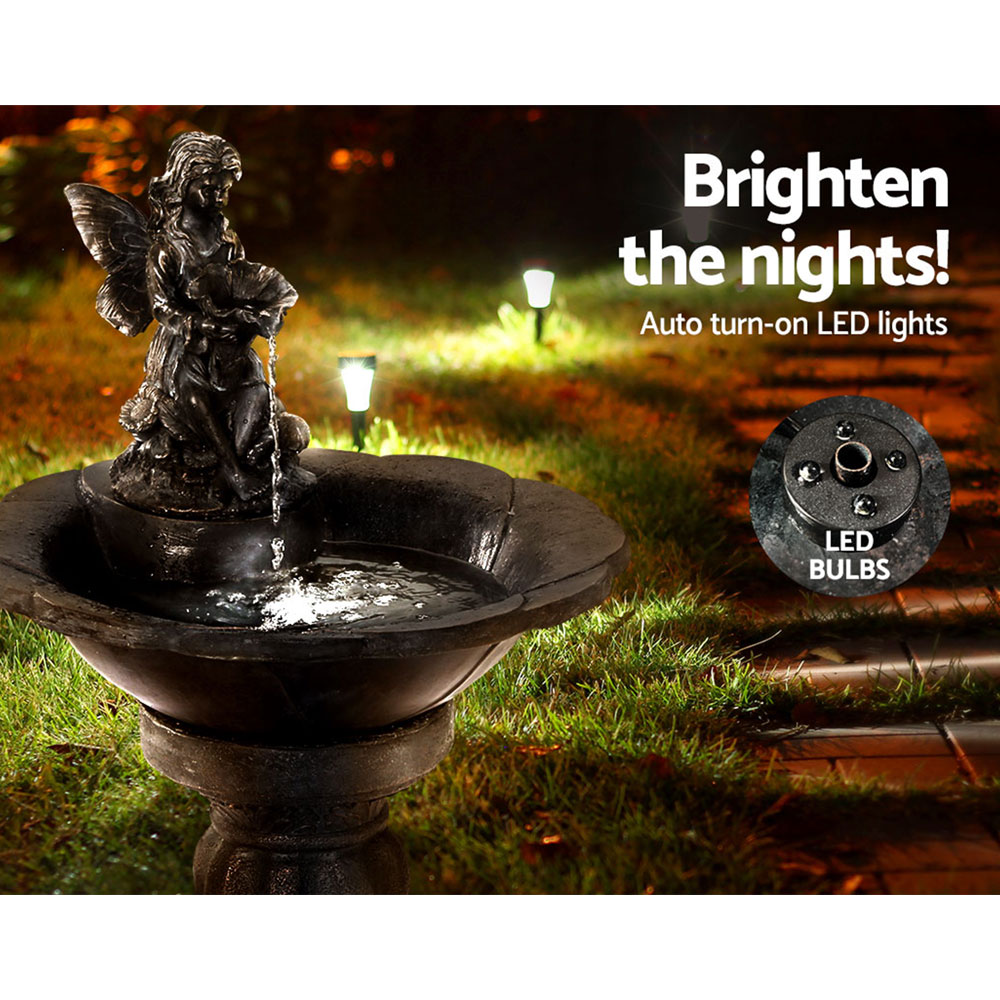 Gardeon Solar Water Feature with LED Lights Angel 94cm - Image 5