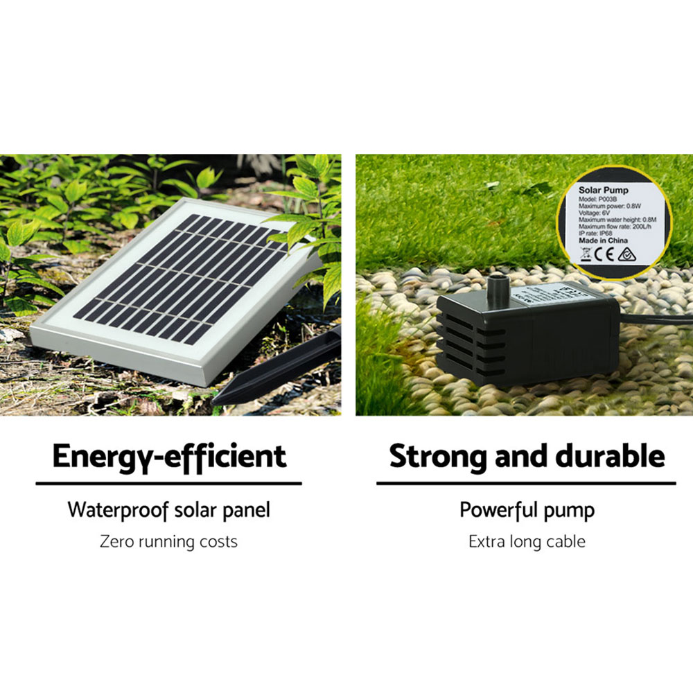 Gardeon Solar Water Feature with LED Lights Angel 94cm - Image 7