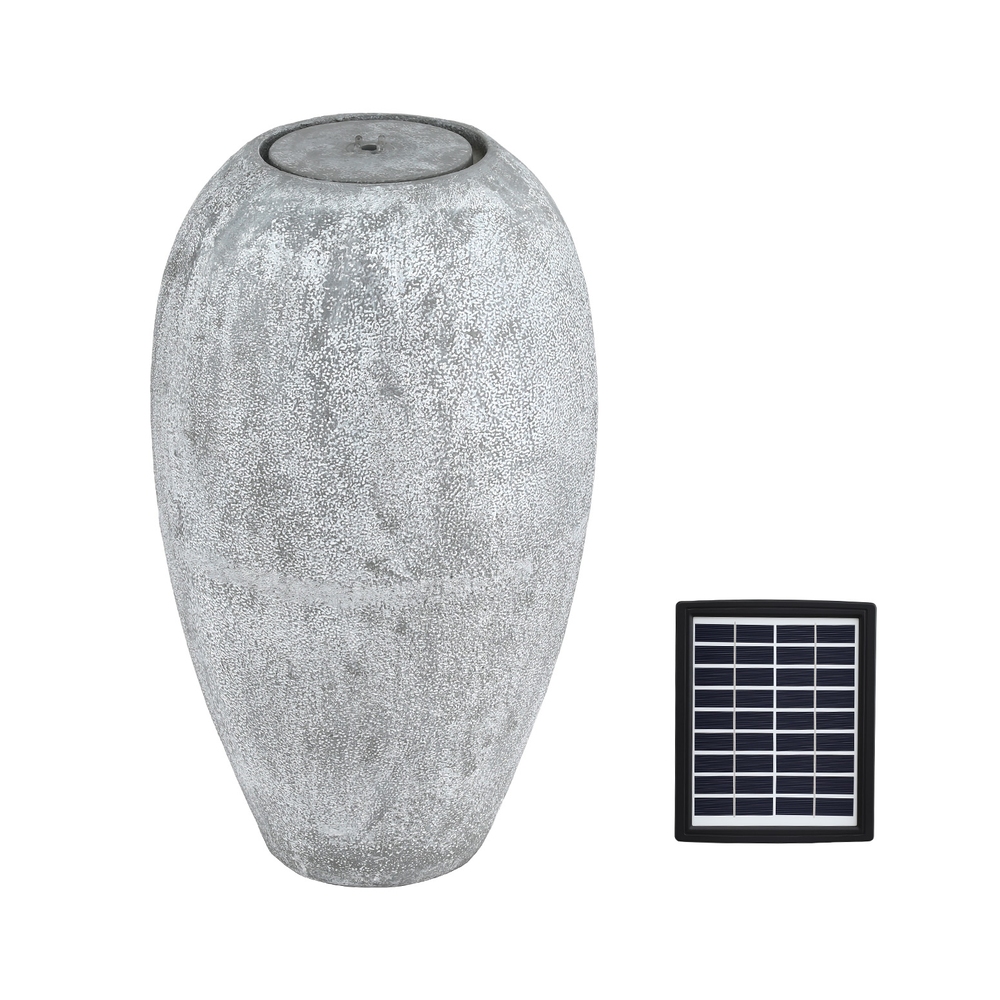 Gardeon Solar Fountain Water Feature Outdoor Fountain LED Lights Beige - Image 3