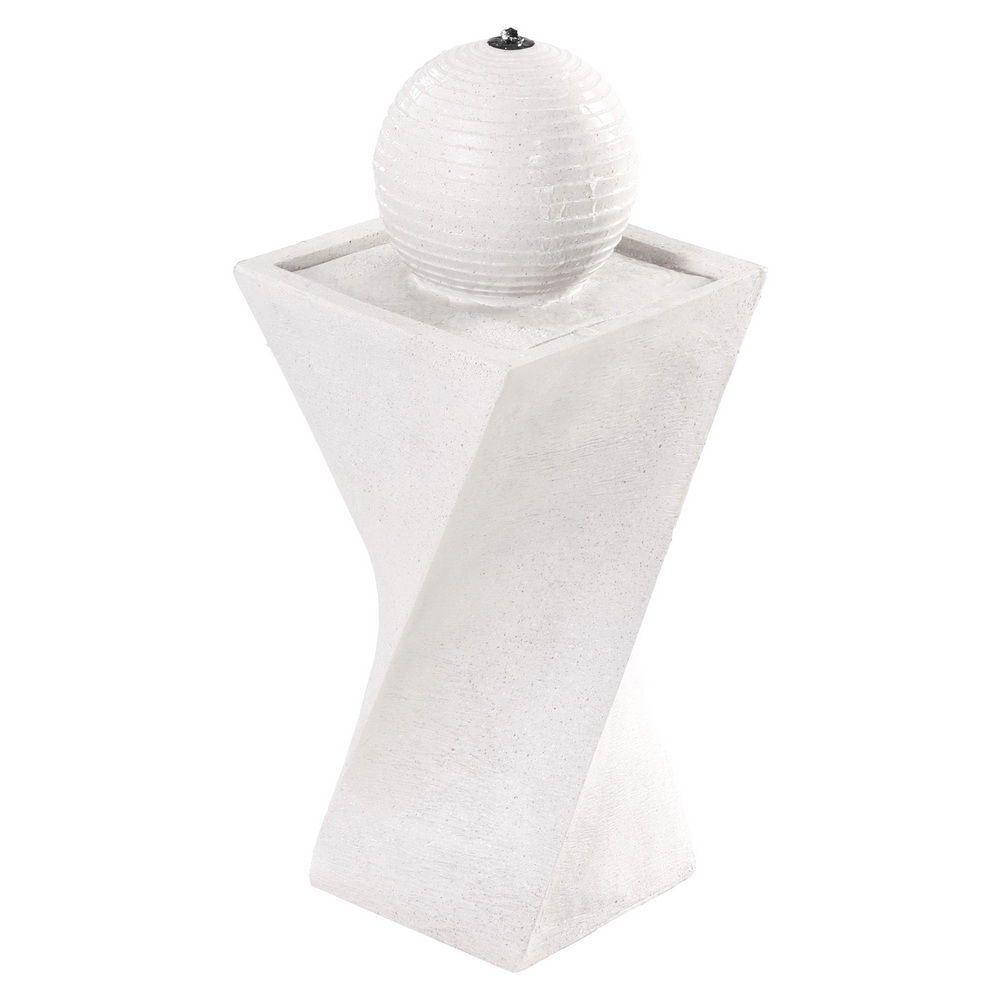 Gardeon Solar Fountain Water Feature Bird Bath Outdoor Garden LED Lights Ball 85CM - Image 3