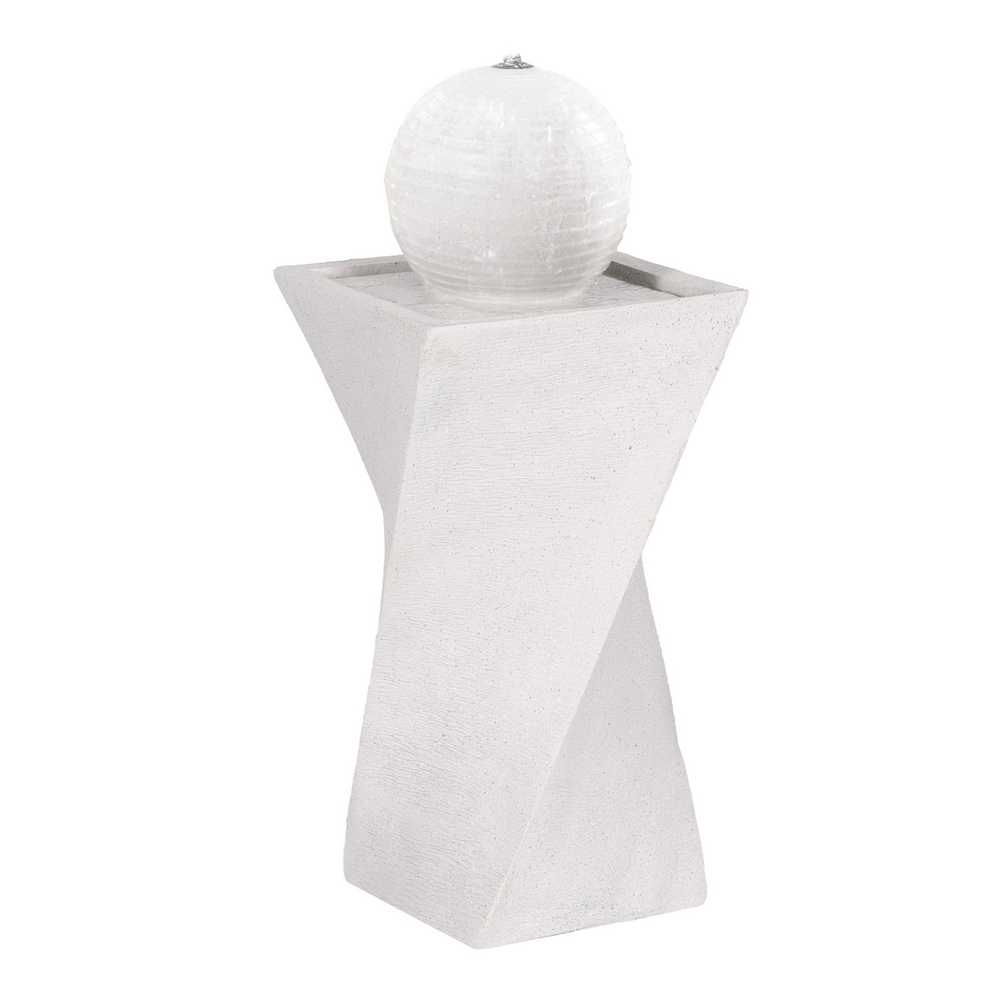 Gardeon Solar Fountain Water Feature Bird Bath Outdoor Garden LED Lights Ball 85CM - Image 7