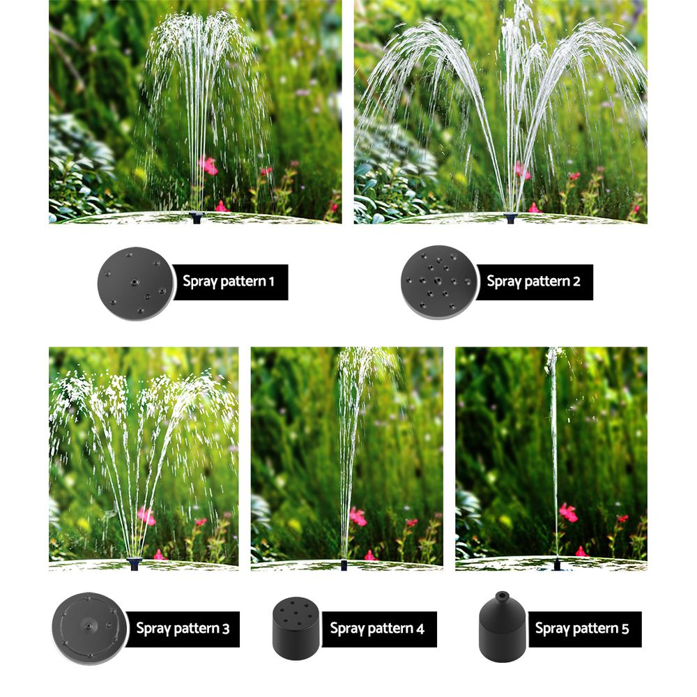 Gardeon Solar Pond Pump with Battery LED Lights 4 FT - Image 6