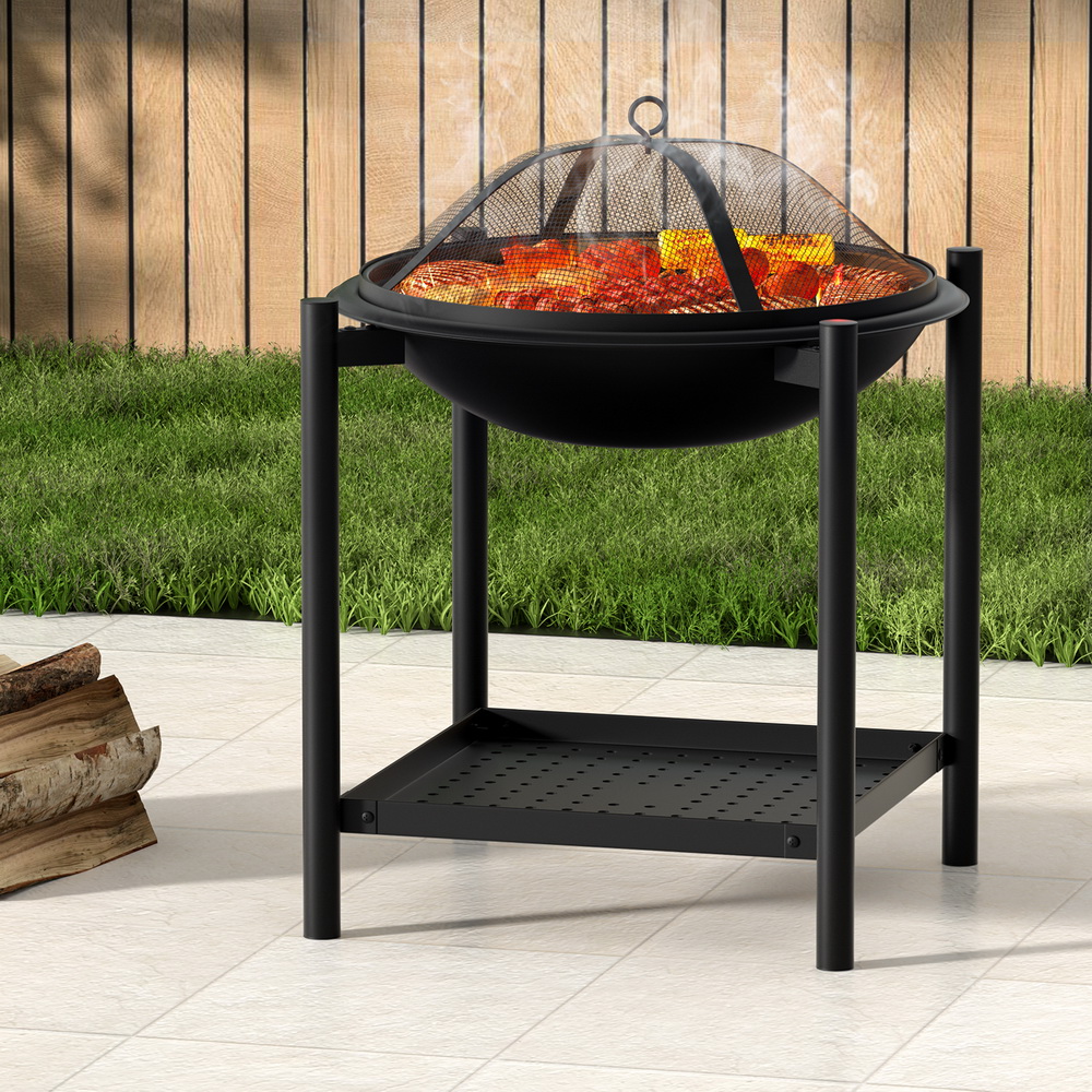 Grillz Fire Pit BBQ Grill 2-in-1 Outdoor - Image 7