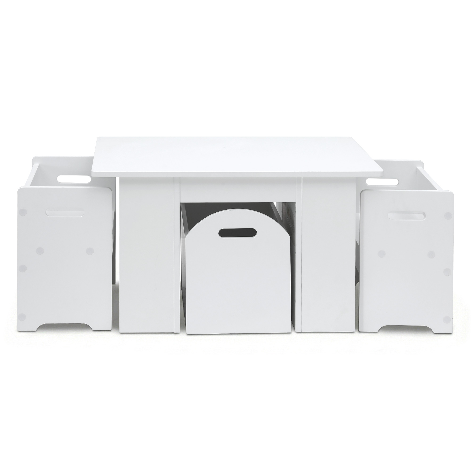 Keezi 3PCS Kids Table and Chairs Set Storage Toys Play Activity Desk - Image 3