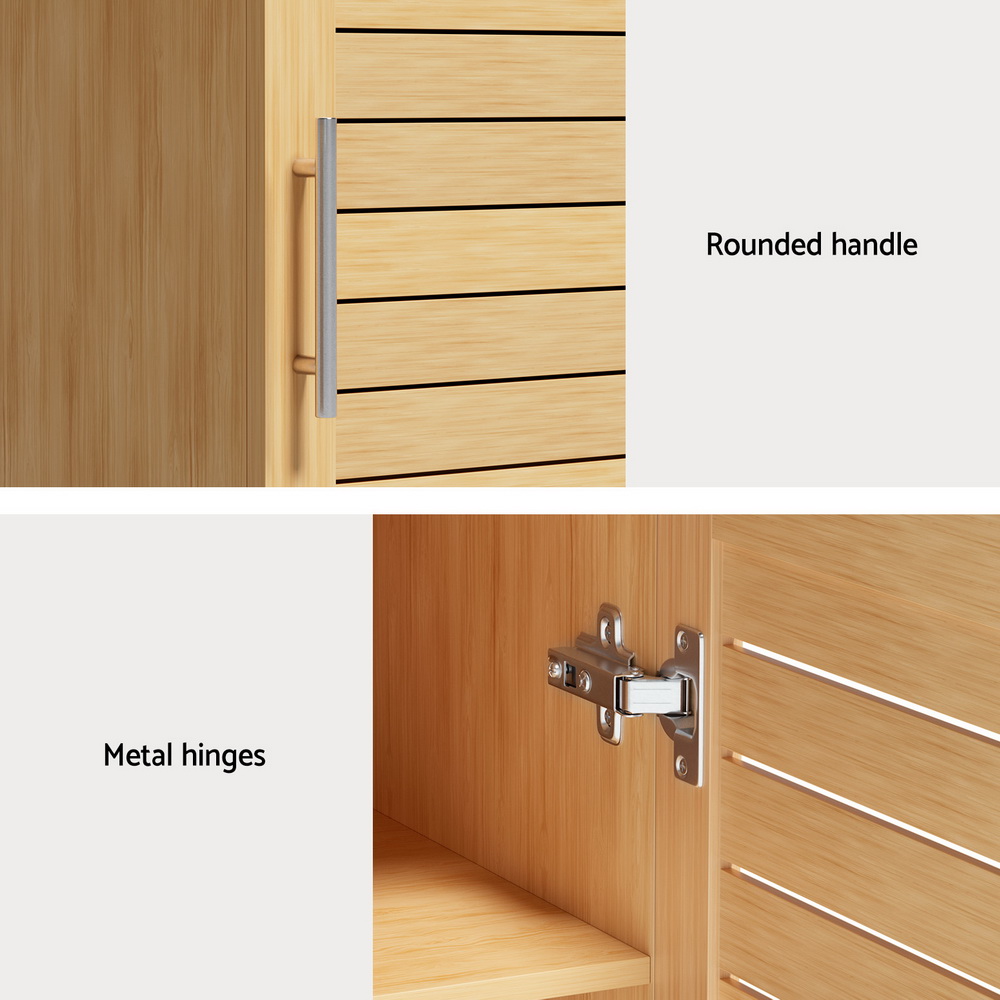 Artiss Bathroom Storage Cabinet 70cm Medicine 2 Tier Shelf Wall Mounted JILL - Image 8