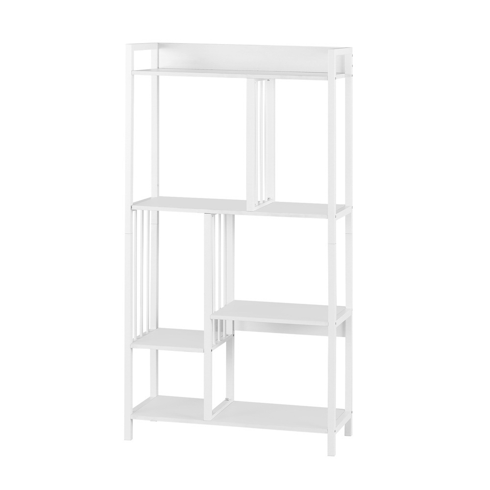 Artiss Bookshelf Display Shelves 5 Tiers 120cm White - Image 3