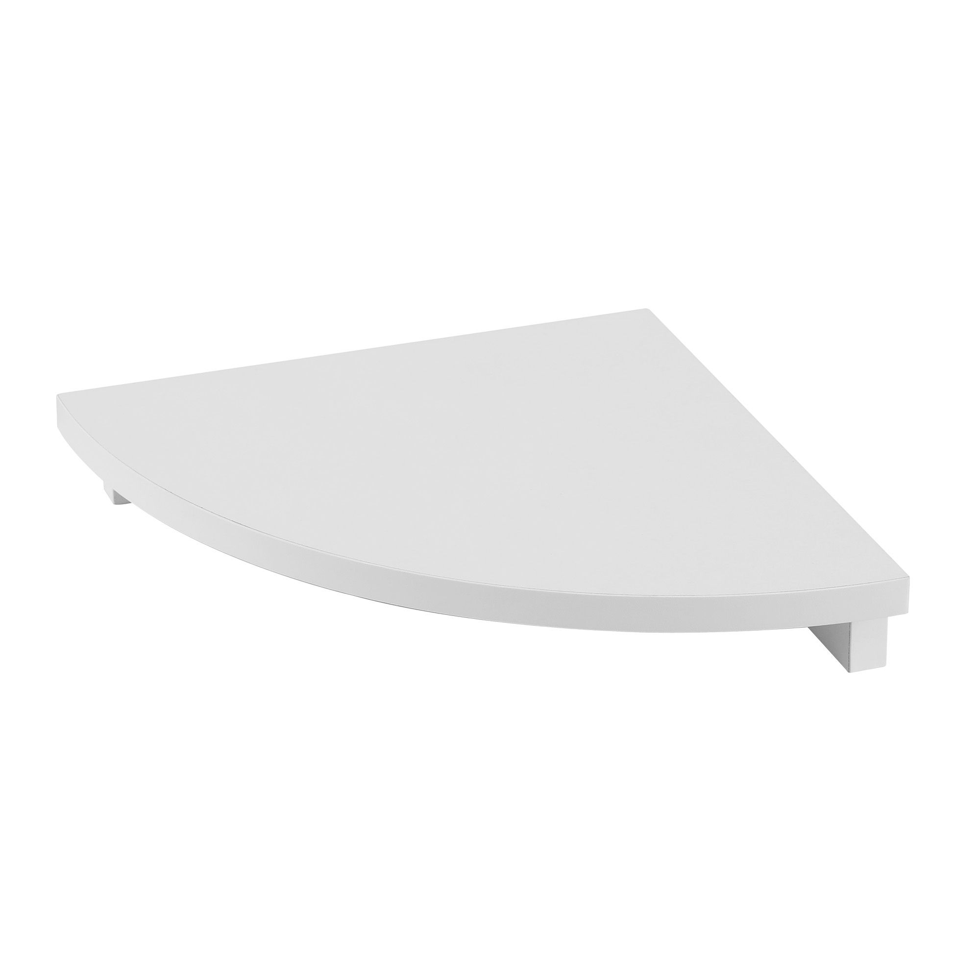 Artiss Corner Floating Wall Shelf Wall Mounted Display Rack Round Edge White 1pc - Image 5