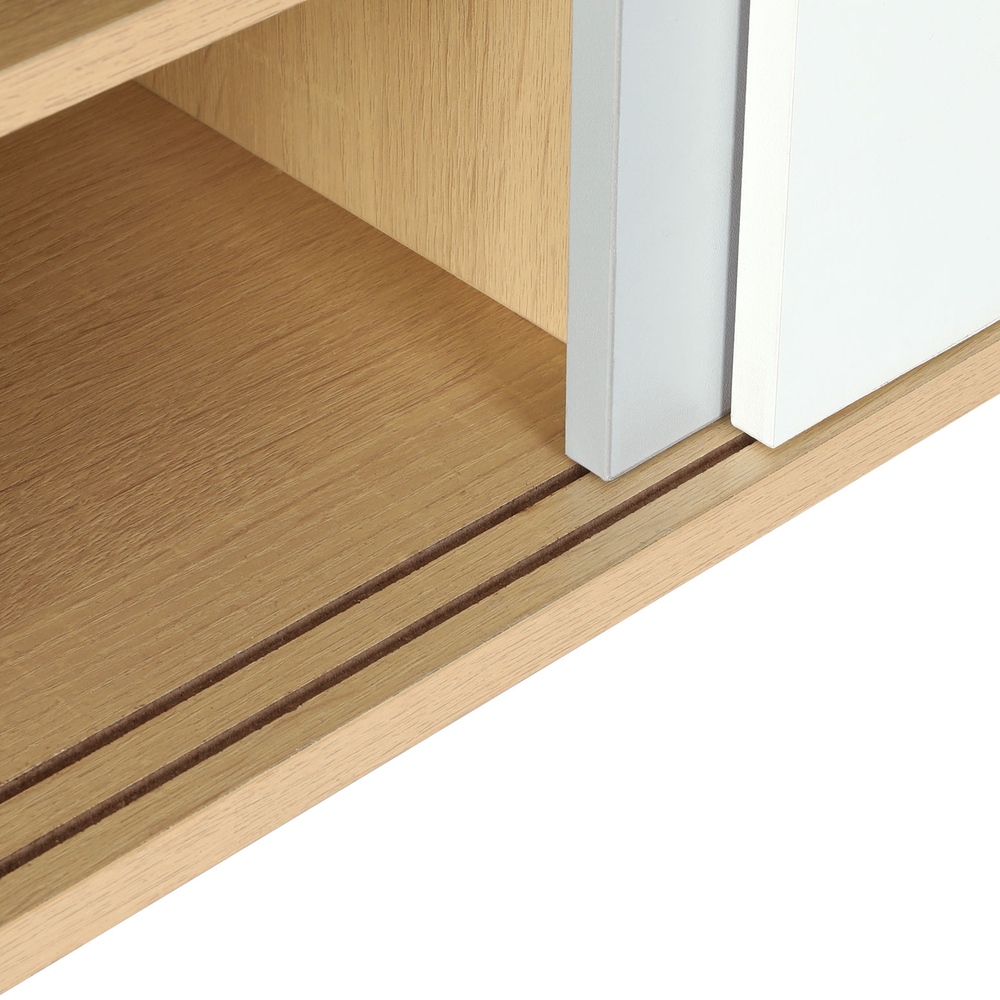 Artiss Shoe Cabinet 30 Pairs Sliding Doors - Image 6