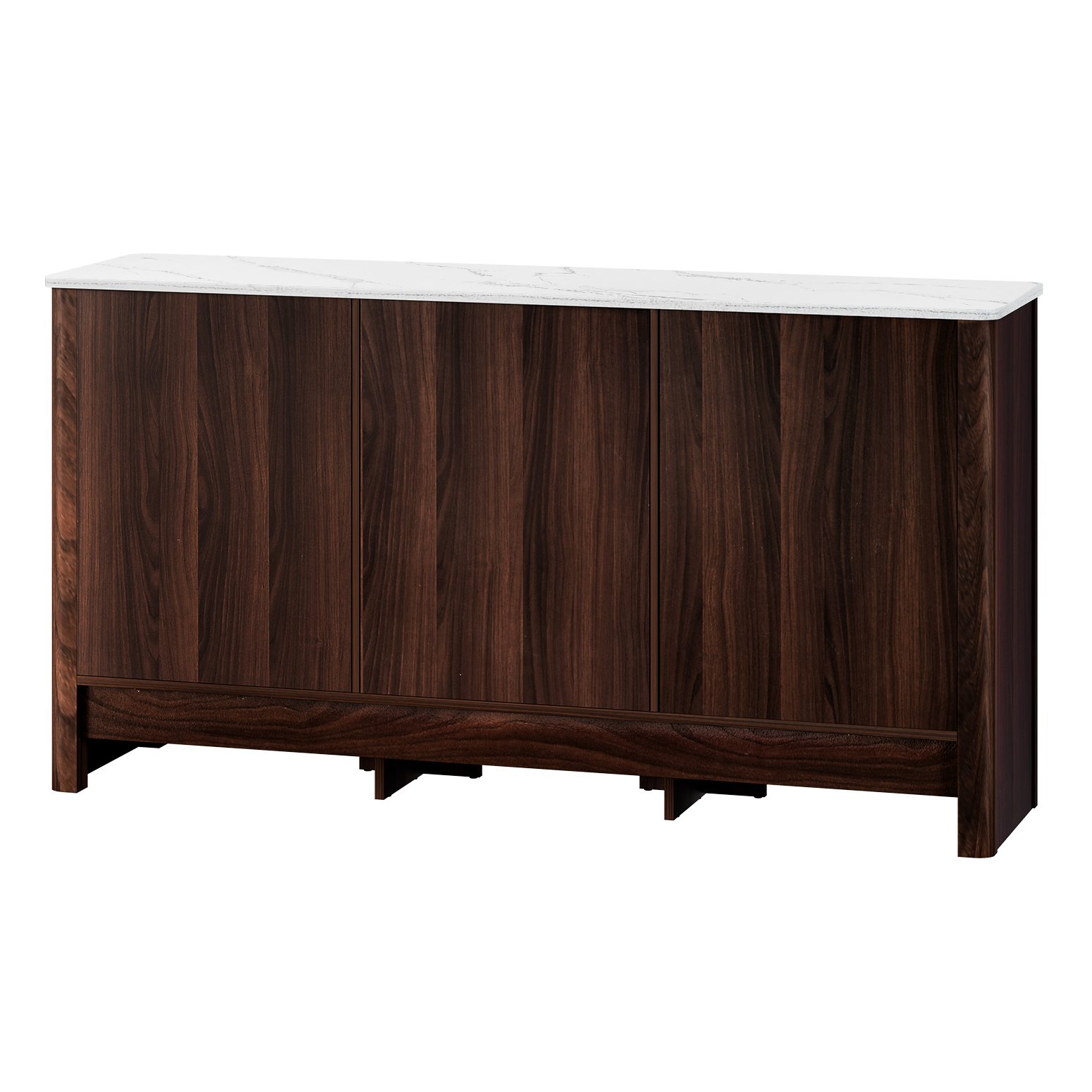 Artiss Buffet Sideboard Cabinet Marble Style Tabletop - Image 3