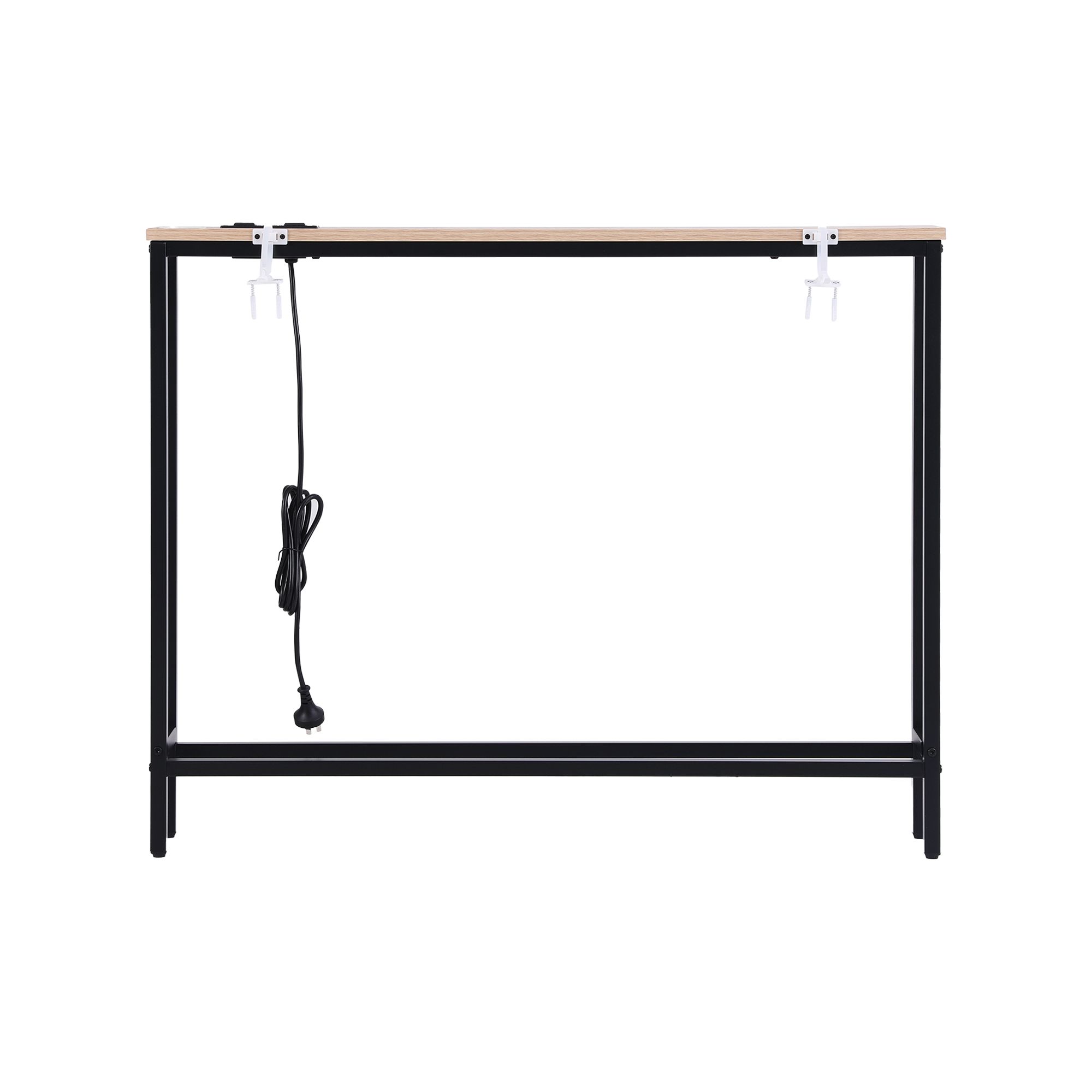 Artiss Console Table Entryway Hallway Display Desk Charging Station Wood - Image 4