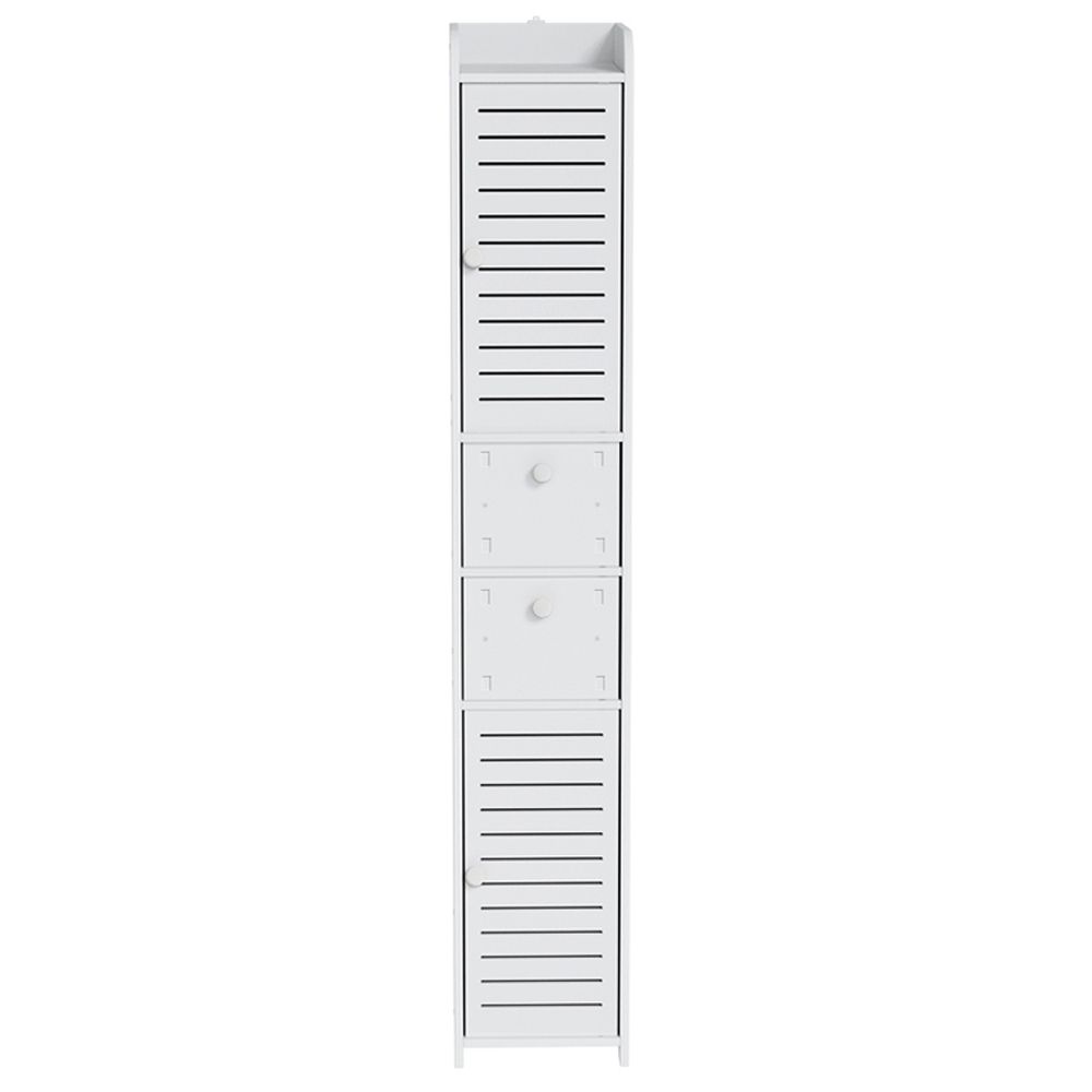 Artiss 2X Bathroom Toilet Storage Cabinet Laundry Tallboy Cupboard - Image 4