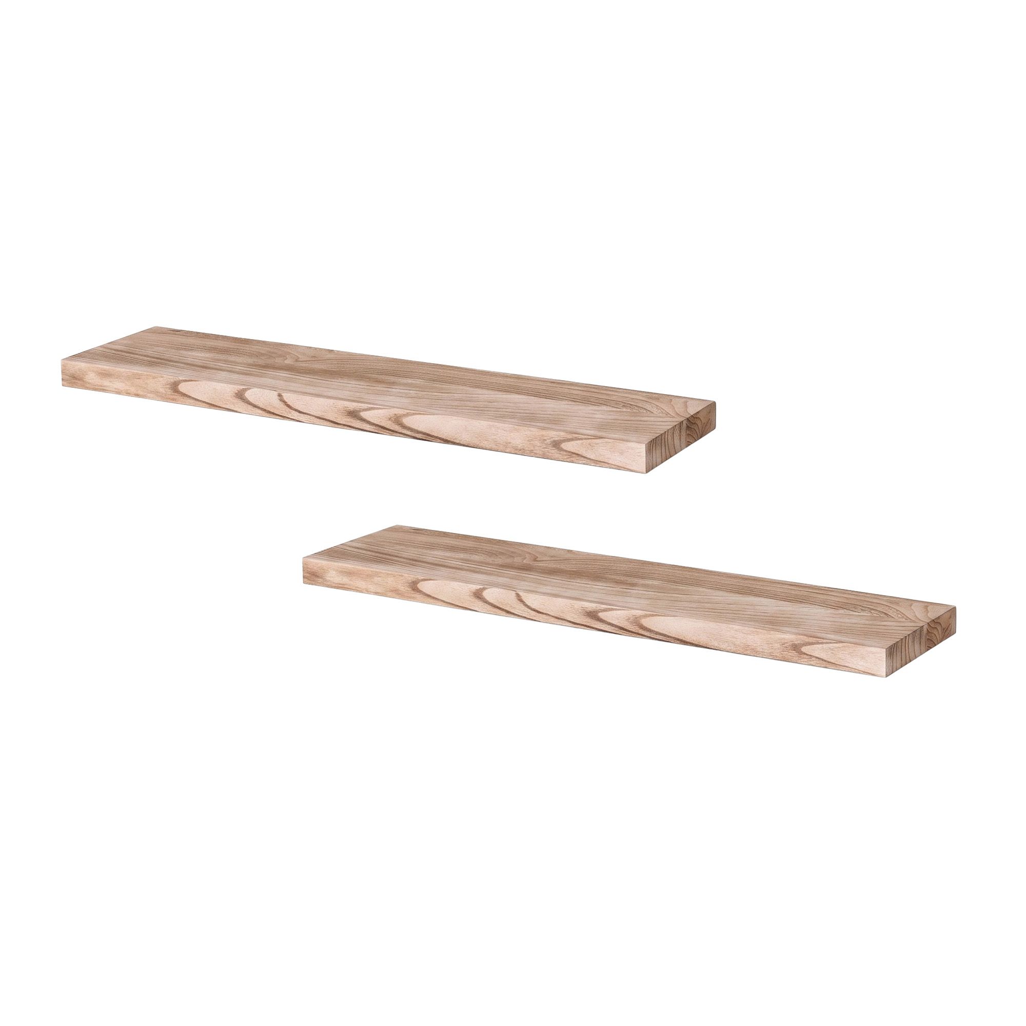 Artiss Floating Wall Shelf Set of 2 Wood 90CM - Image 8