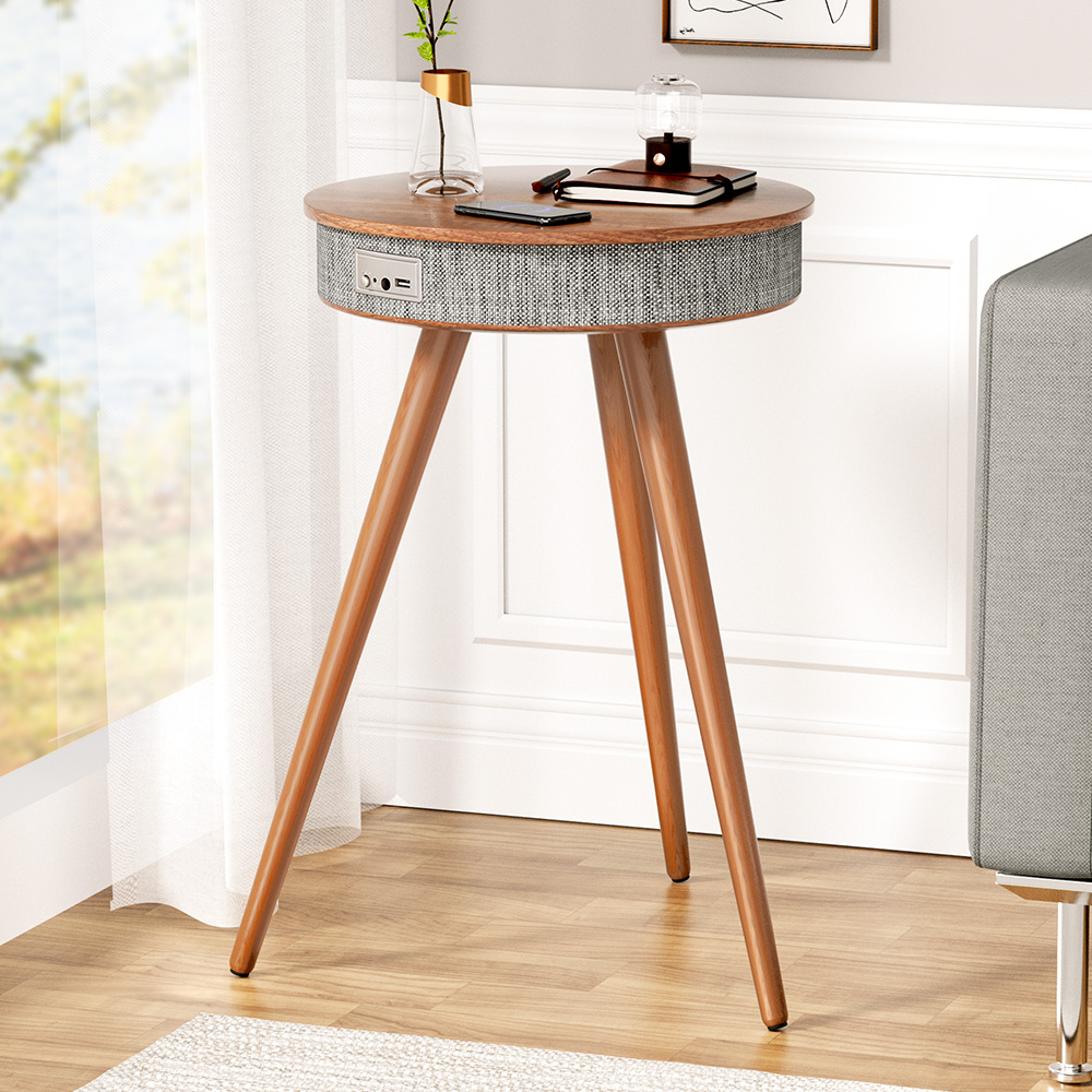 Artiss Smart Coffee Table Wireless Charging Bluetooth Speaker - Image 1