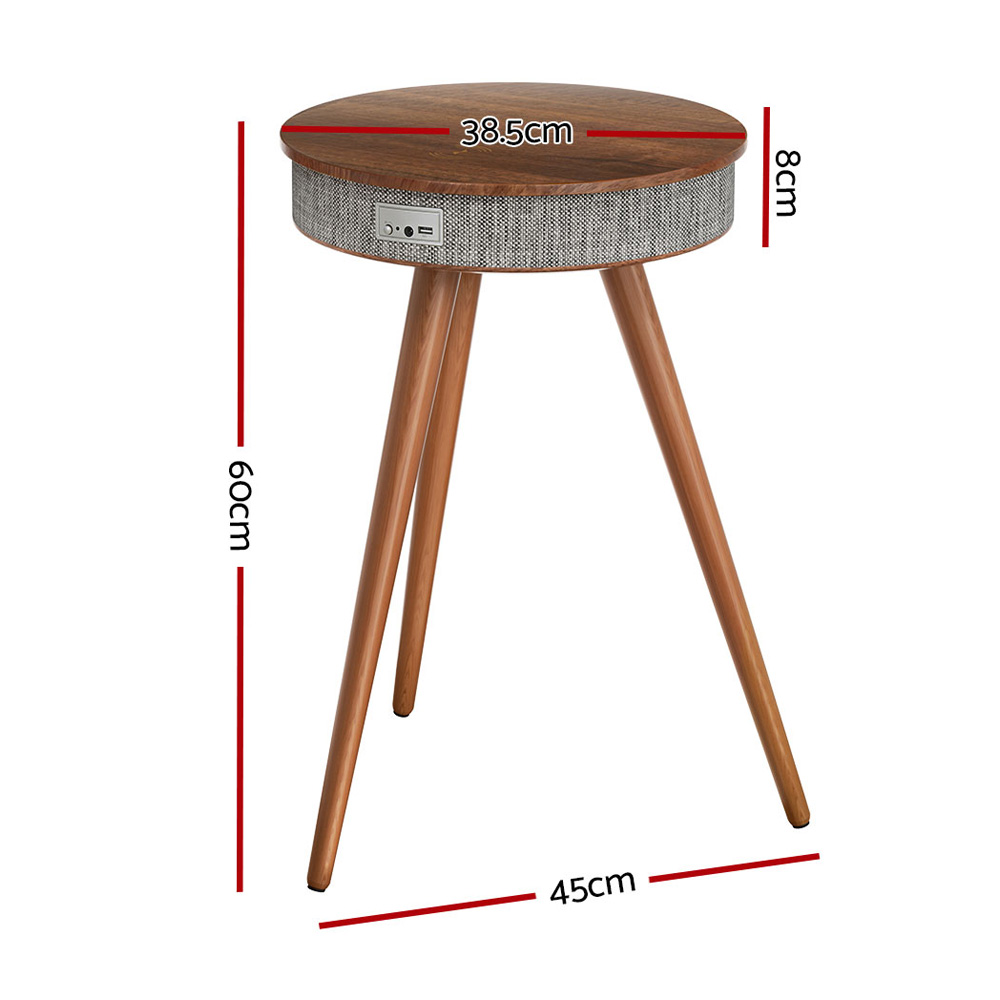 Artiss Smart Coffee Table Wireless Charging Bluetooth Speaker - Image 2