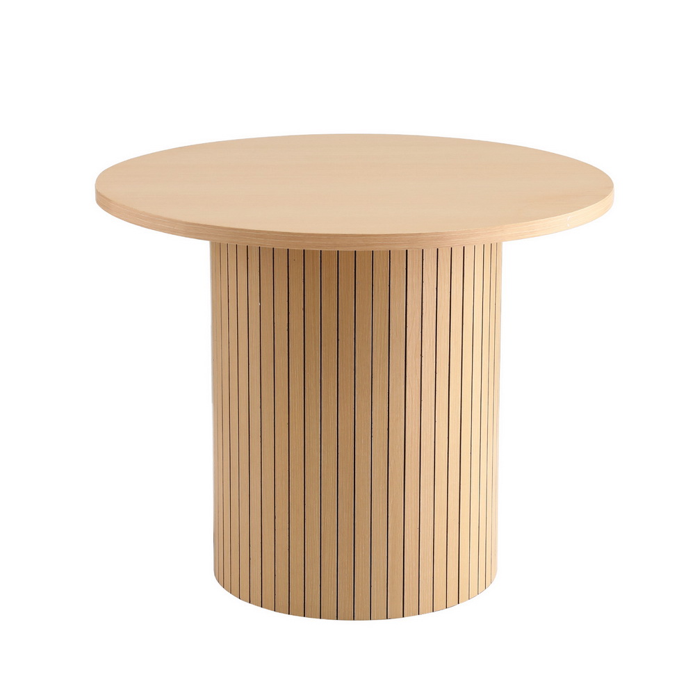 Artiss Coffee Table Round Fluted - Image 7